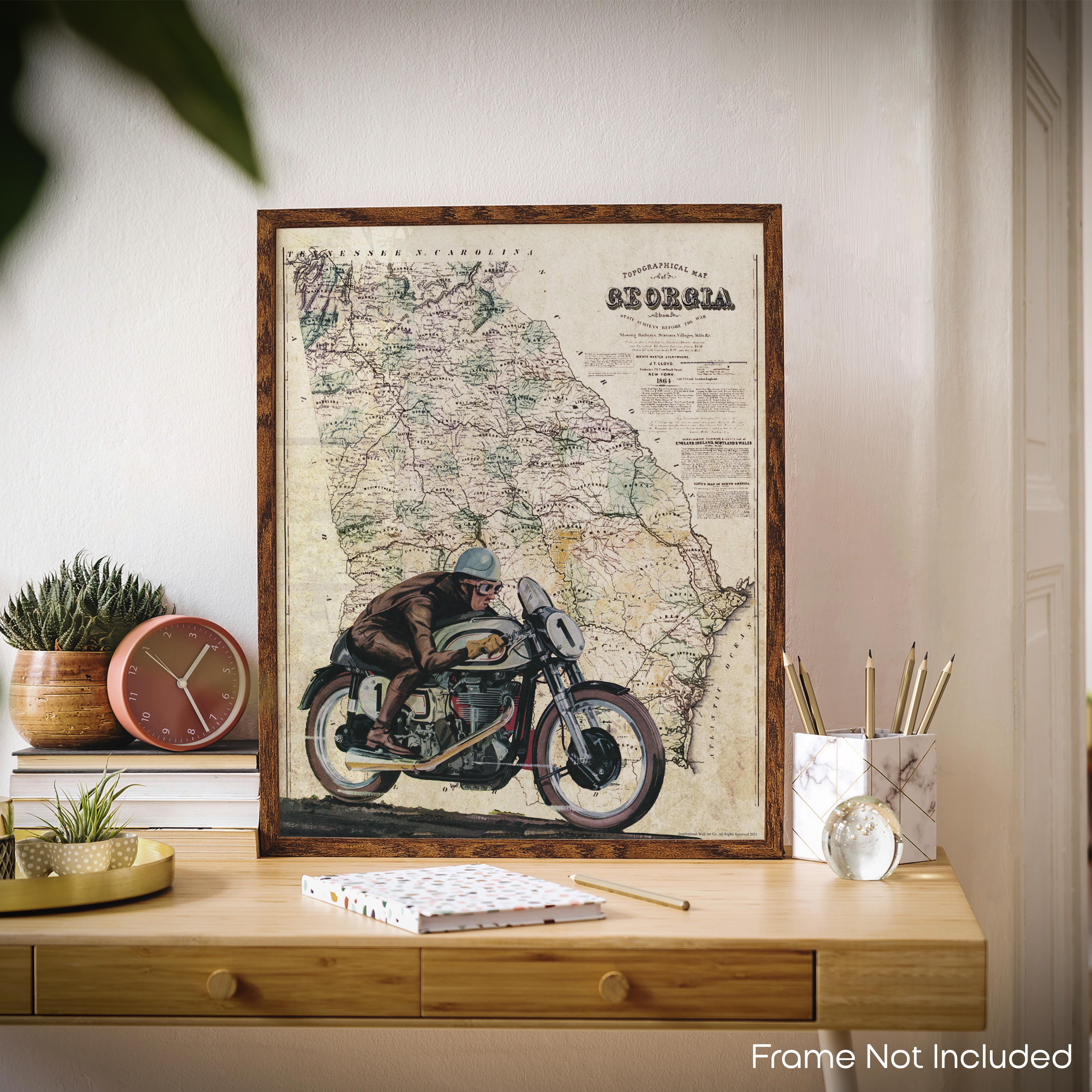 Georgia - Motorcycle Poster