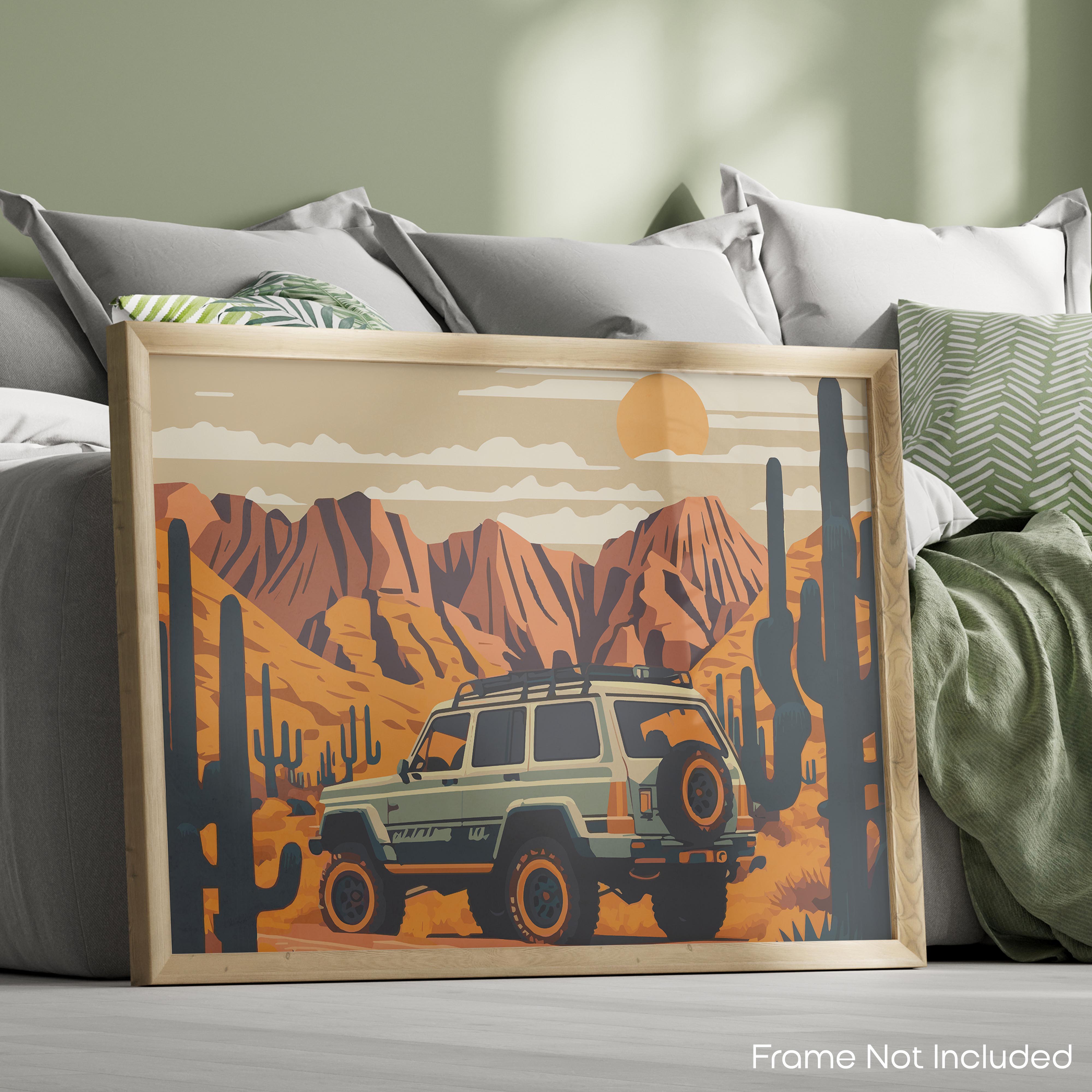 Desert Jeep - Truck Poster
