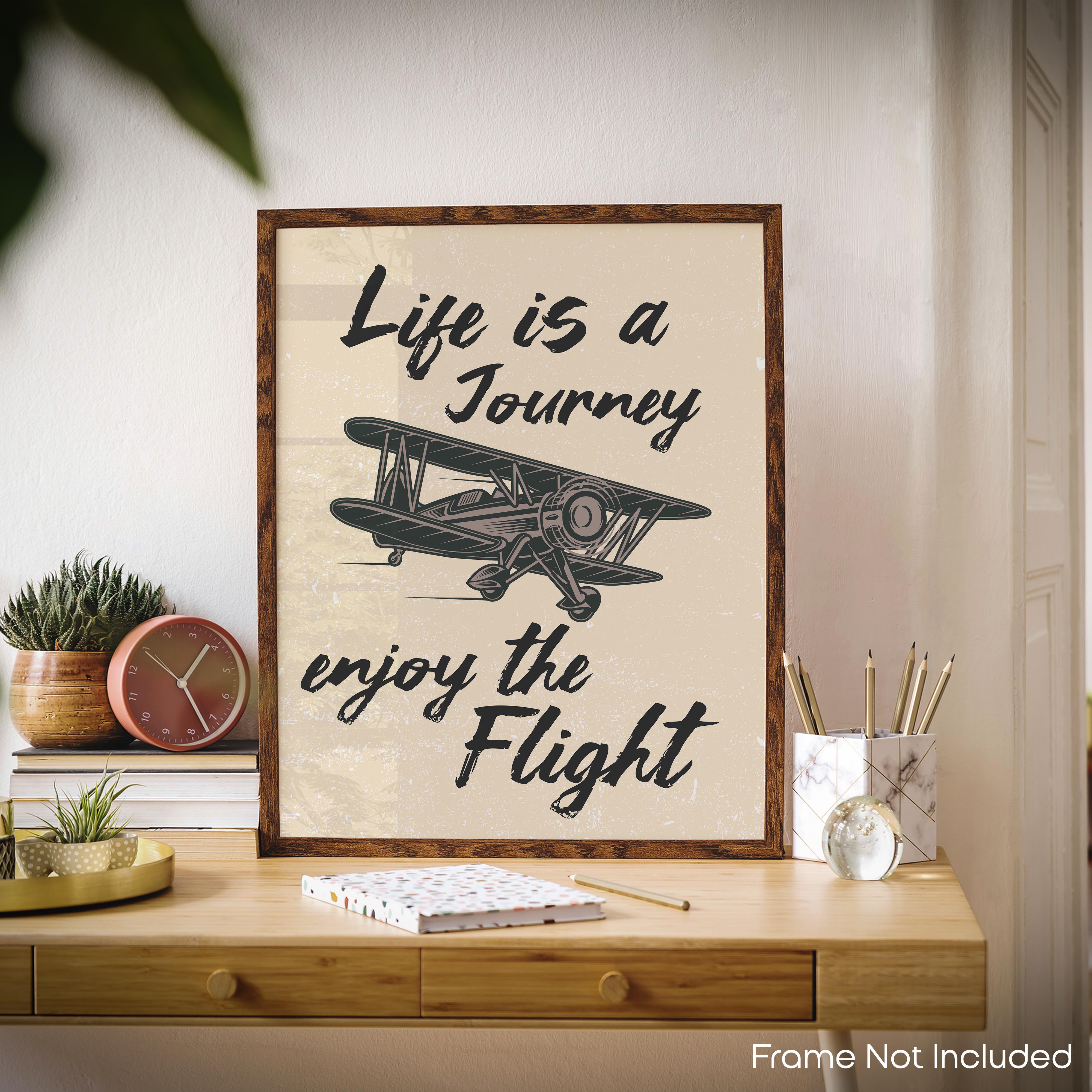 Enjoy The Flight - Airplane Poster