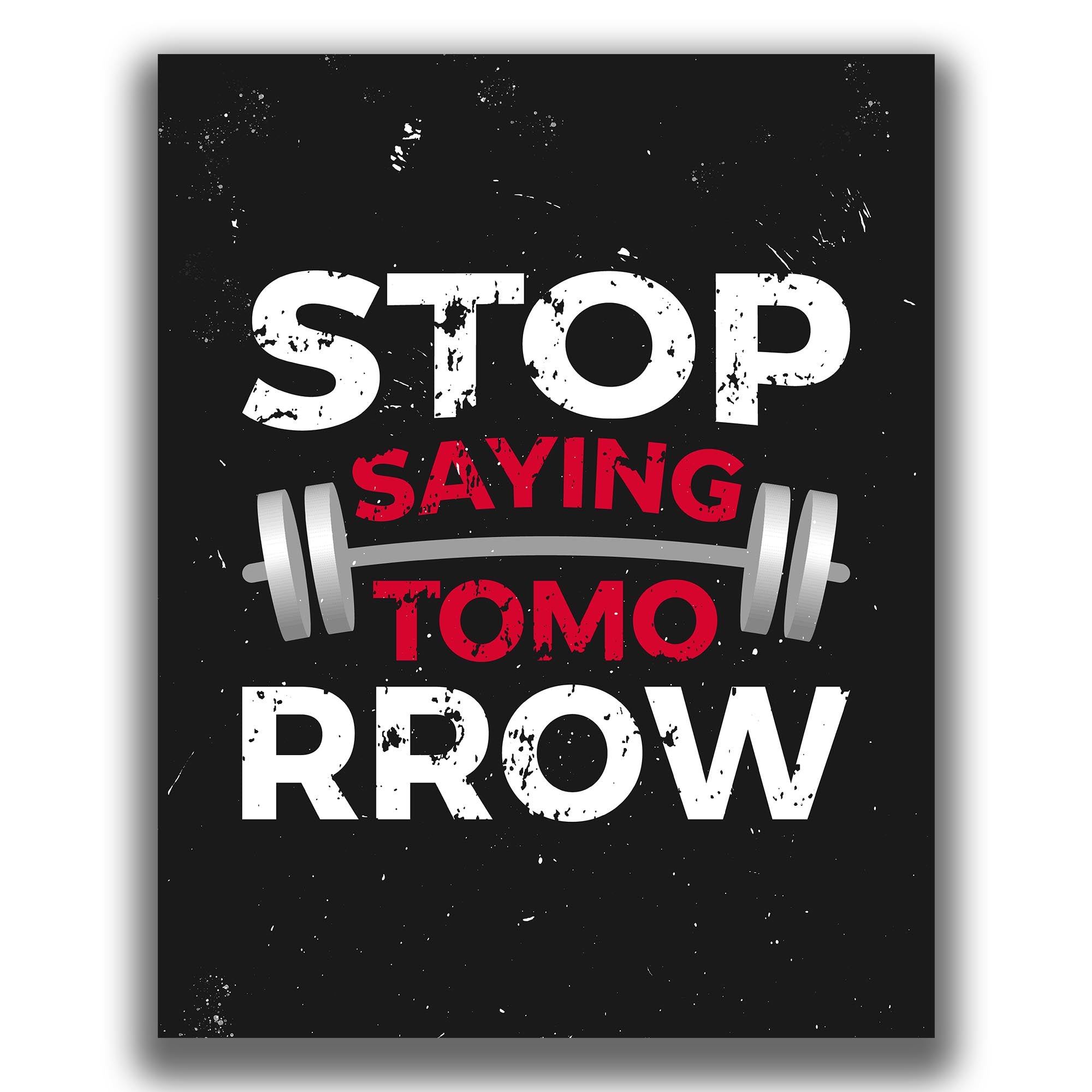 Stop - Gym Poster