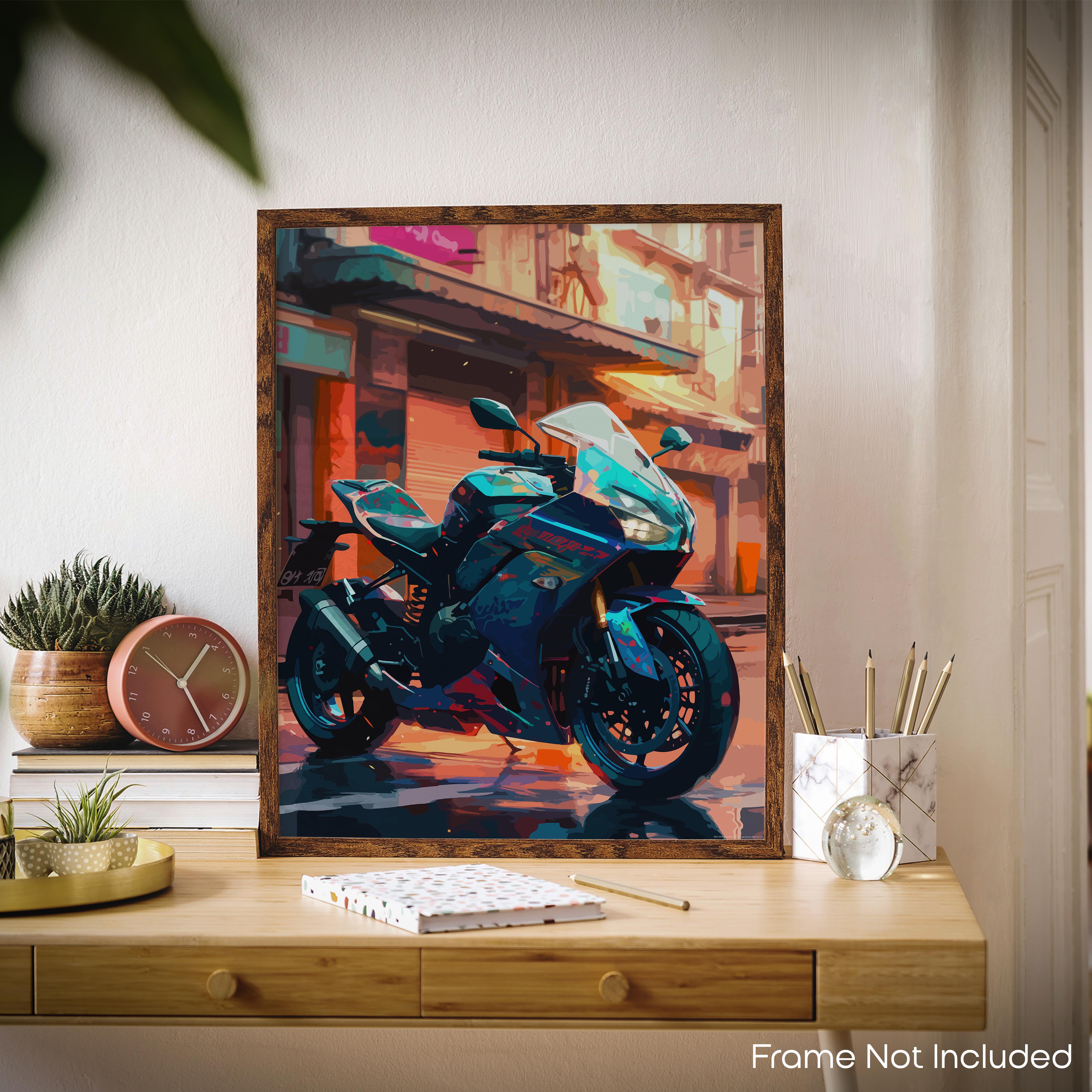 Engaging - Motorcycle Poster