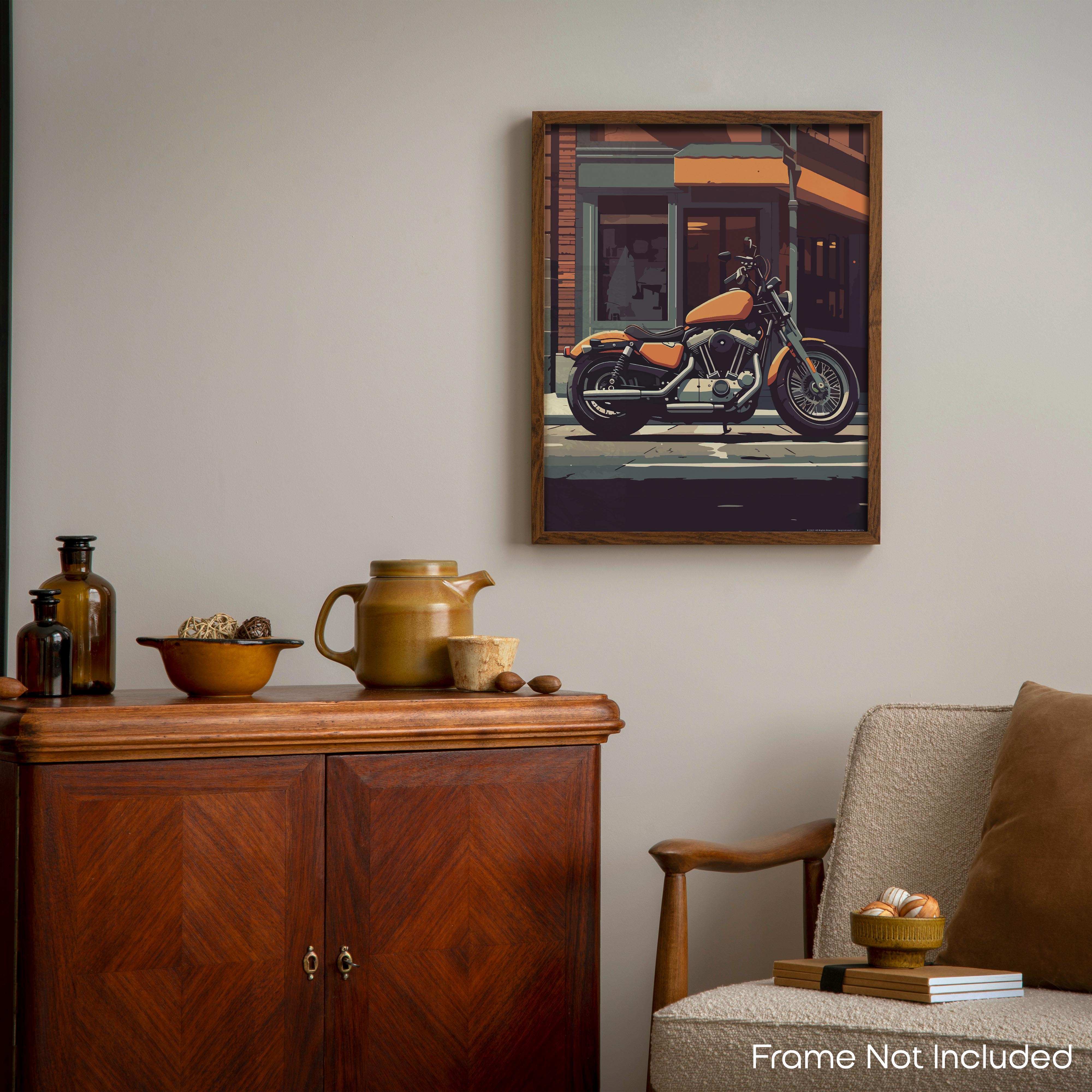 Fuel and Freedom - Motorcycle Poster