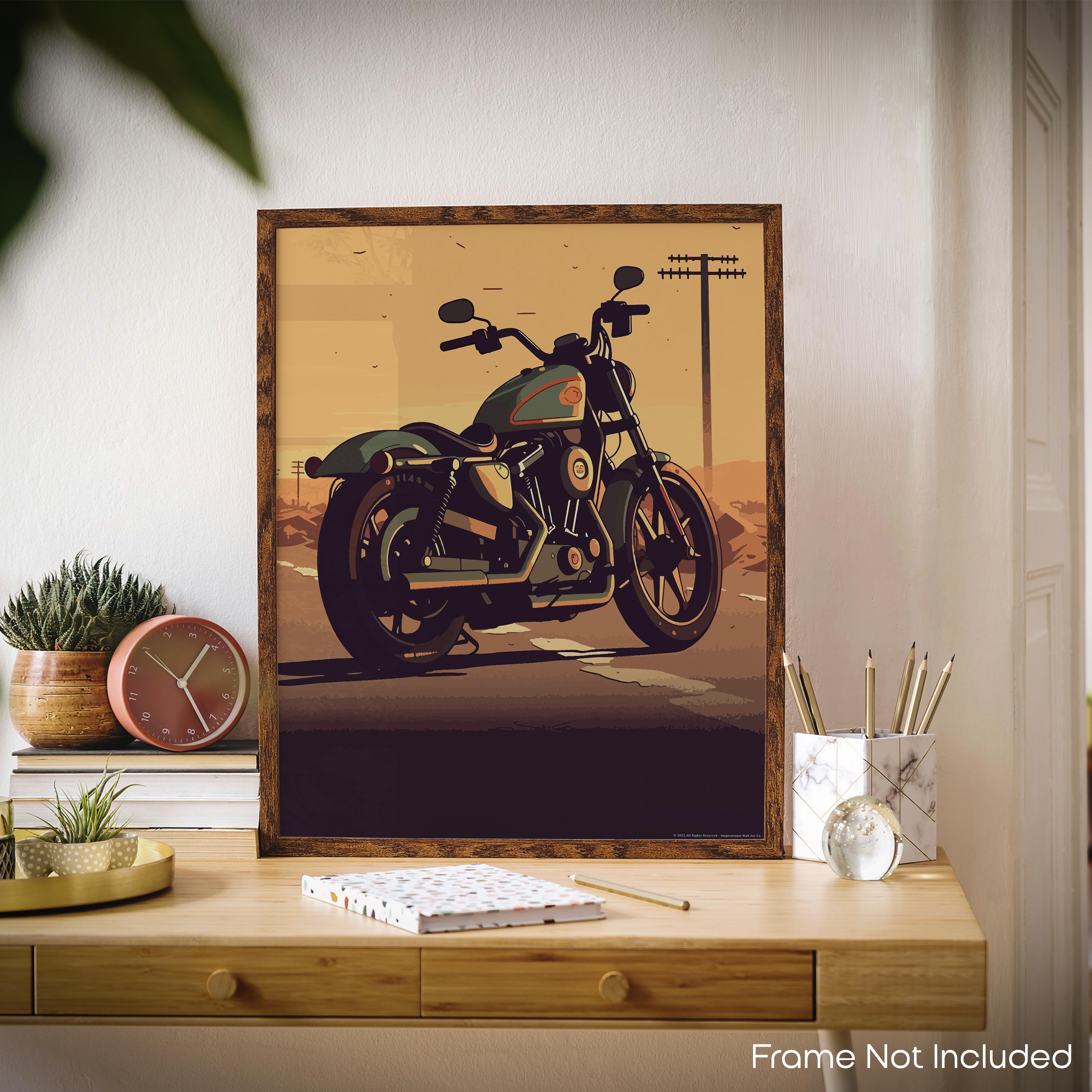 Road Trip Bliss - Motorcycle Poster