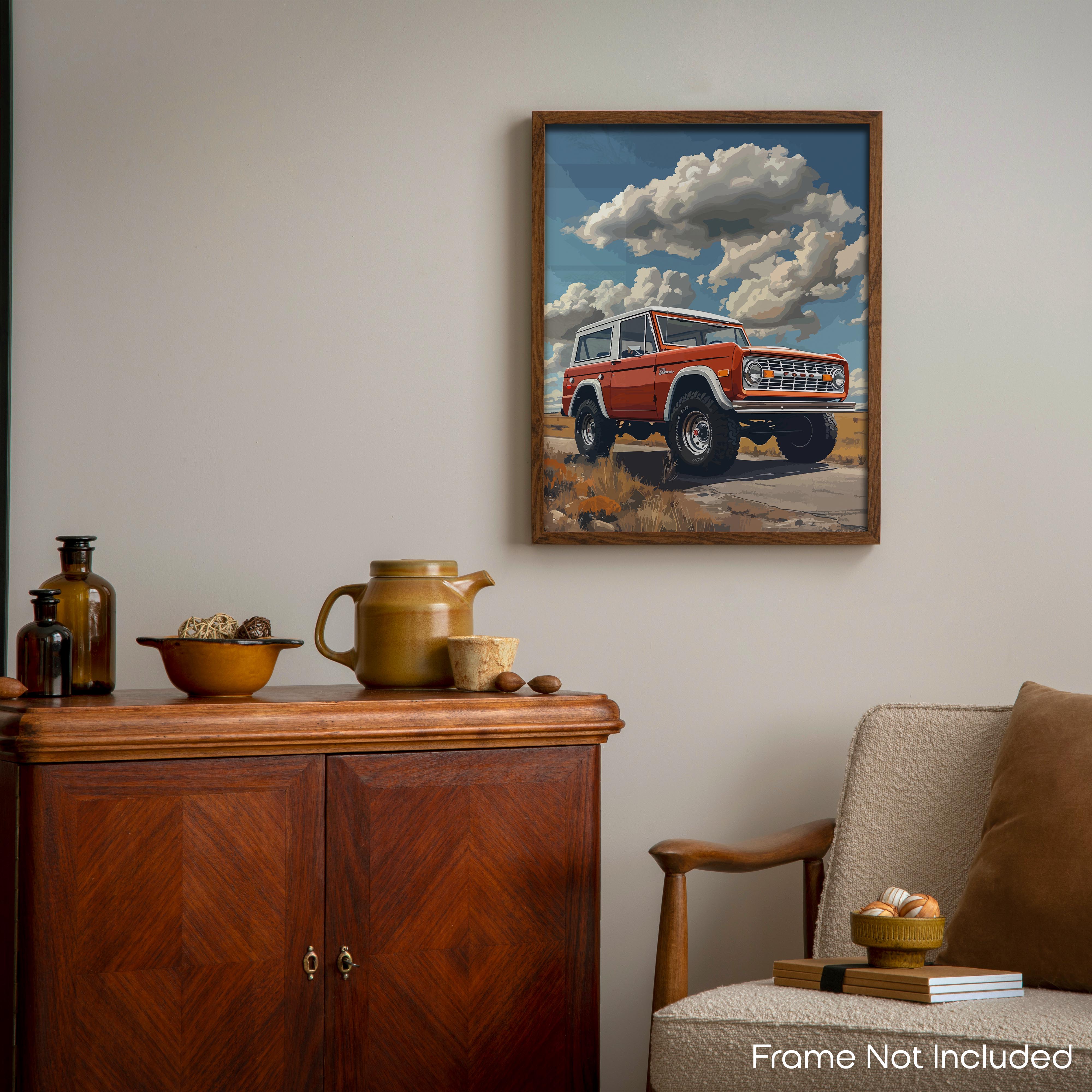 High - Car Poster