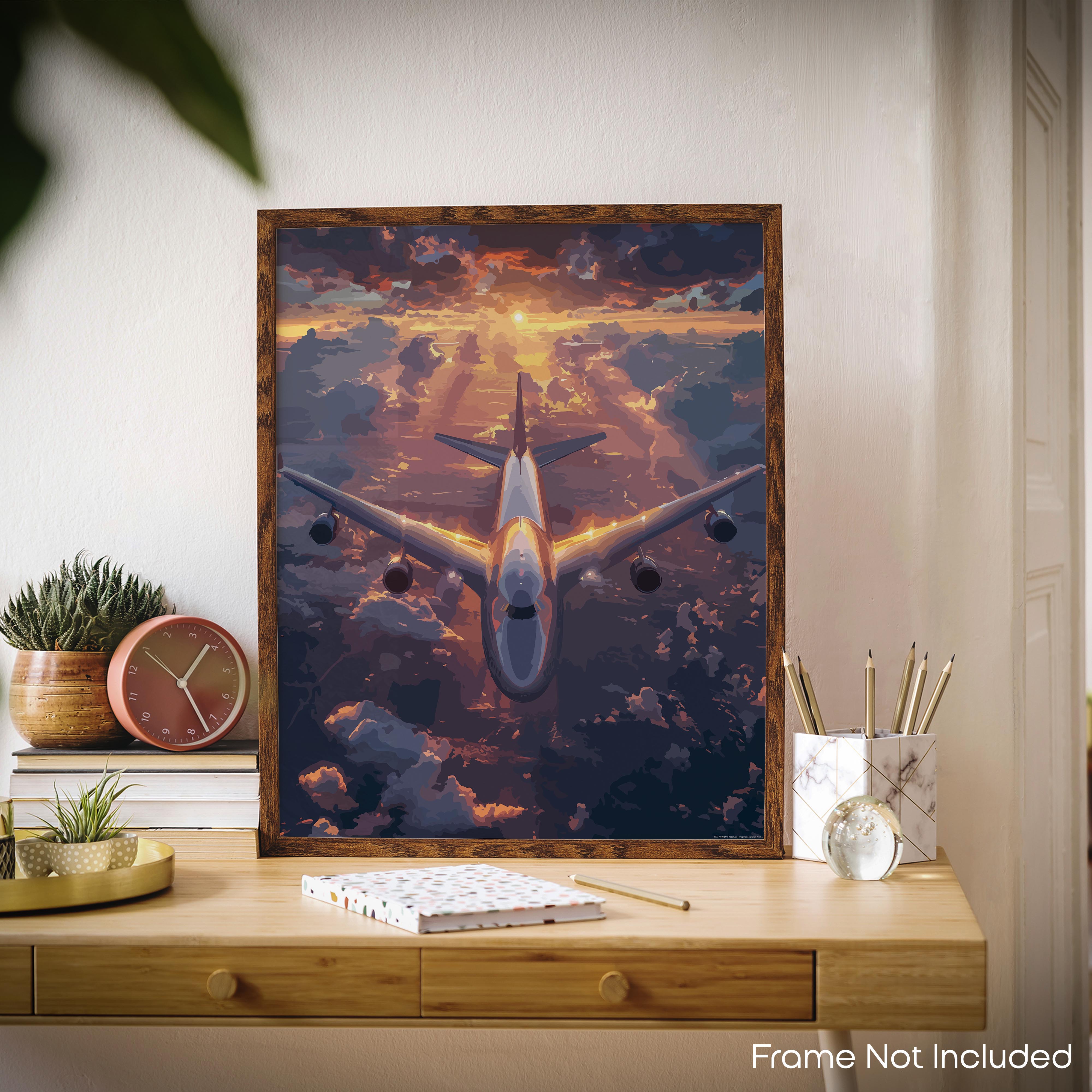 Blazing - Airplane Poster