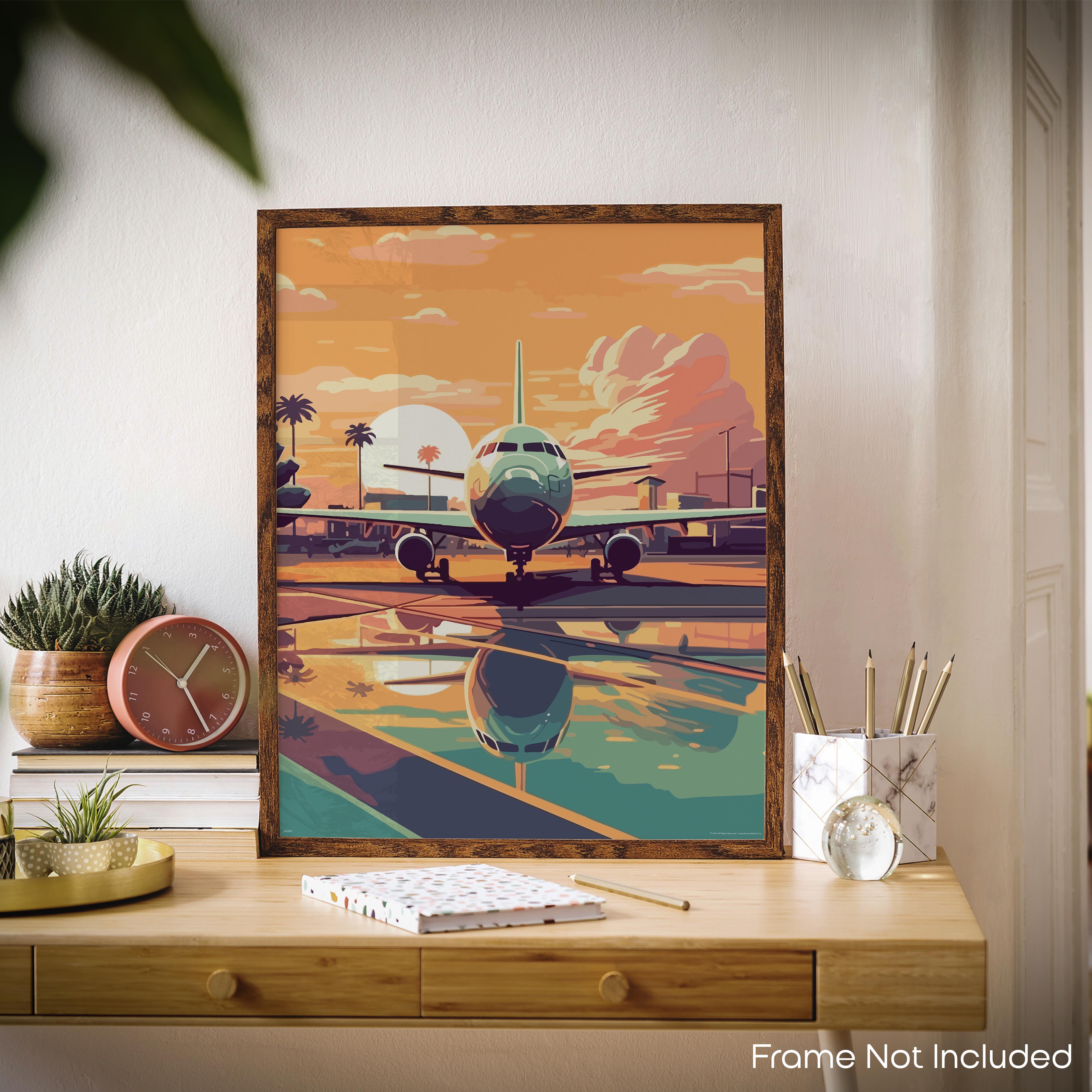 Skyline - Airplane Poster