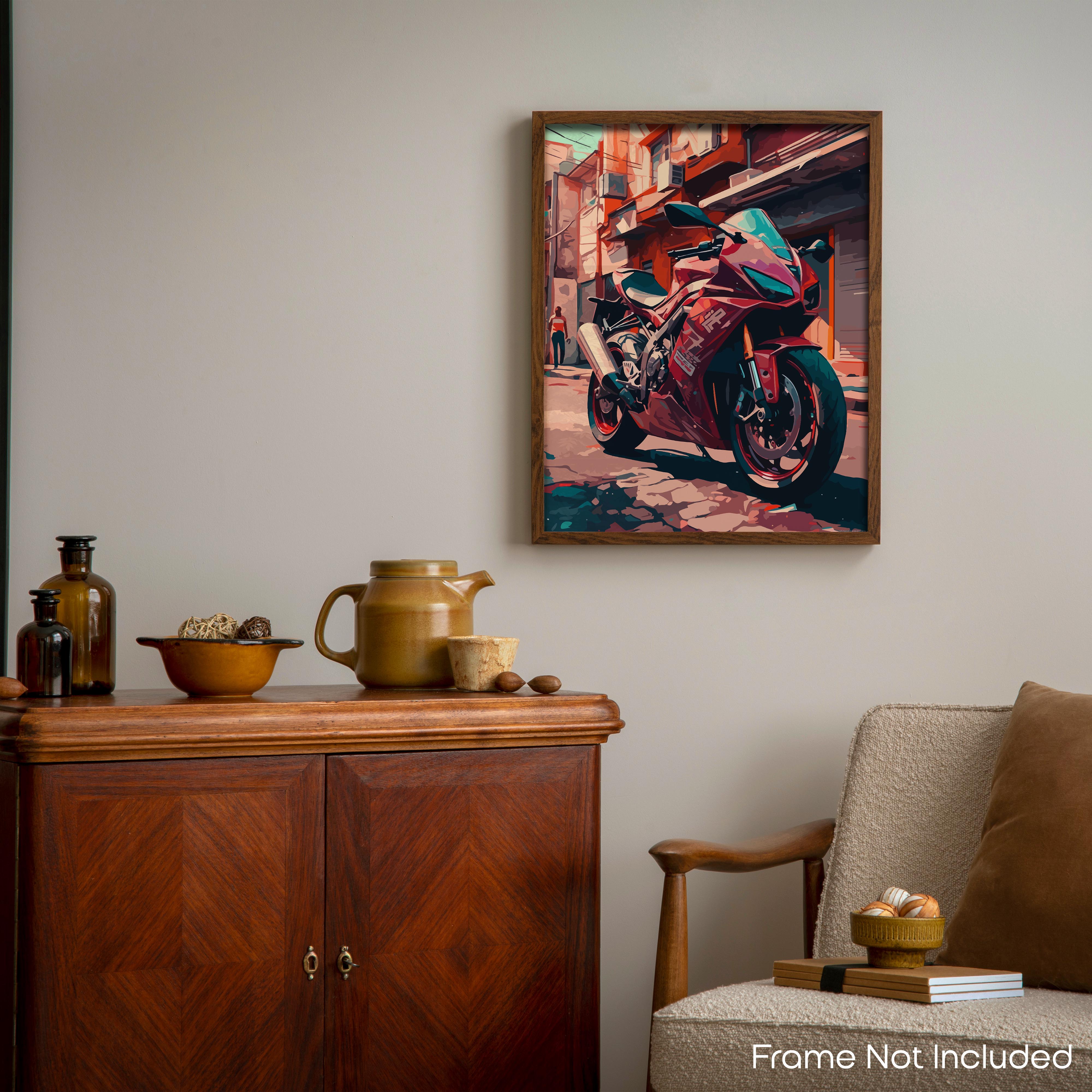Streamline - Motorcycle Poster