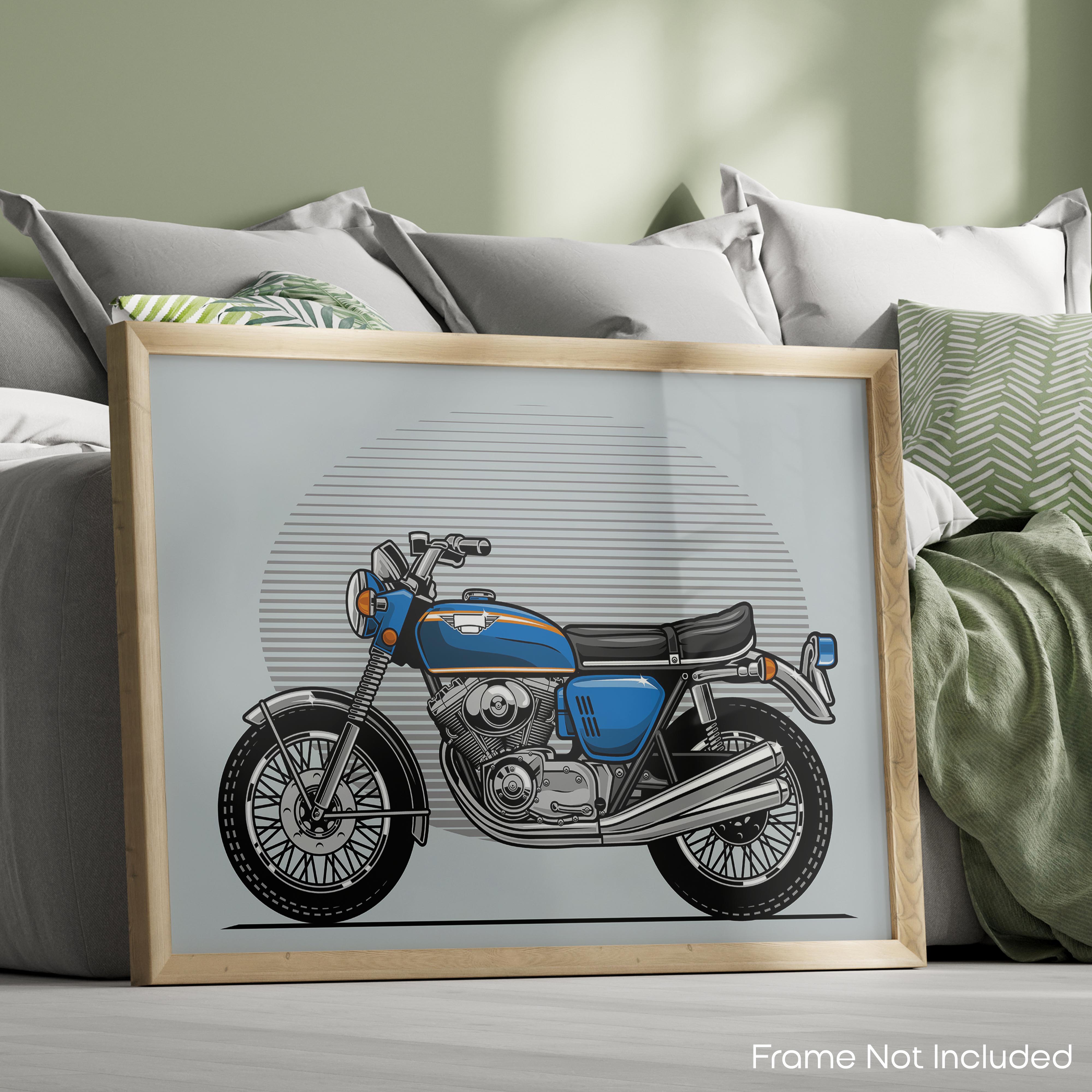 Retro - Motorcycle Poster