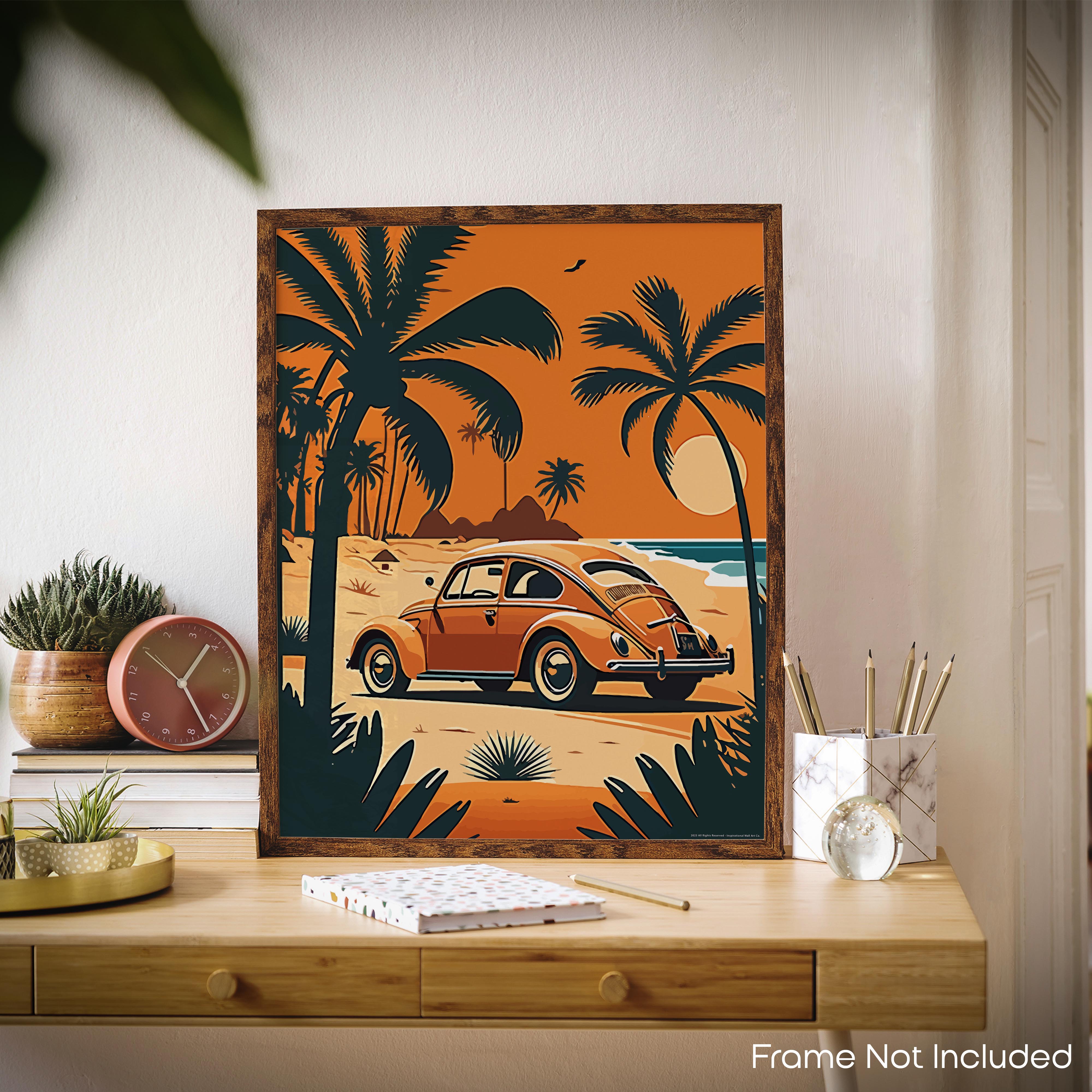 Orange Beetle - Volkswagen Poster