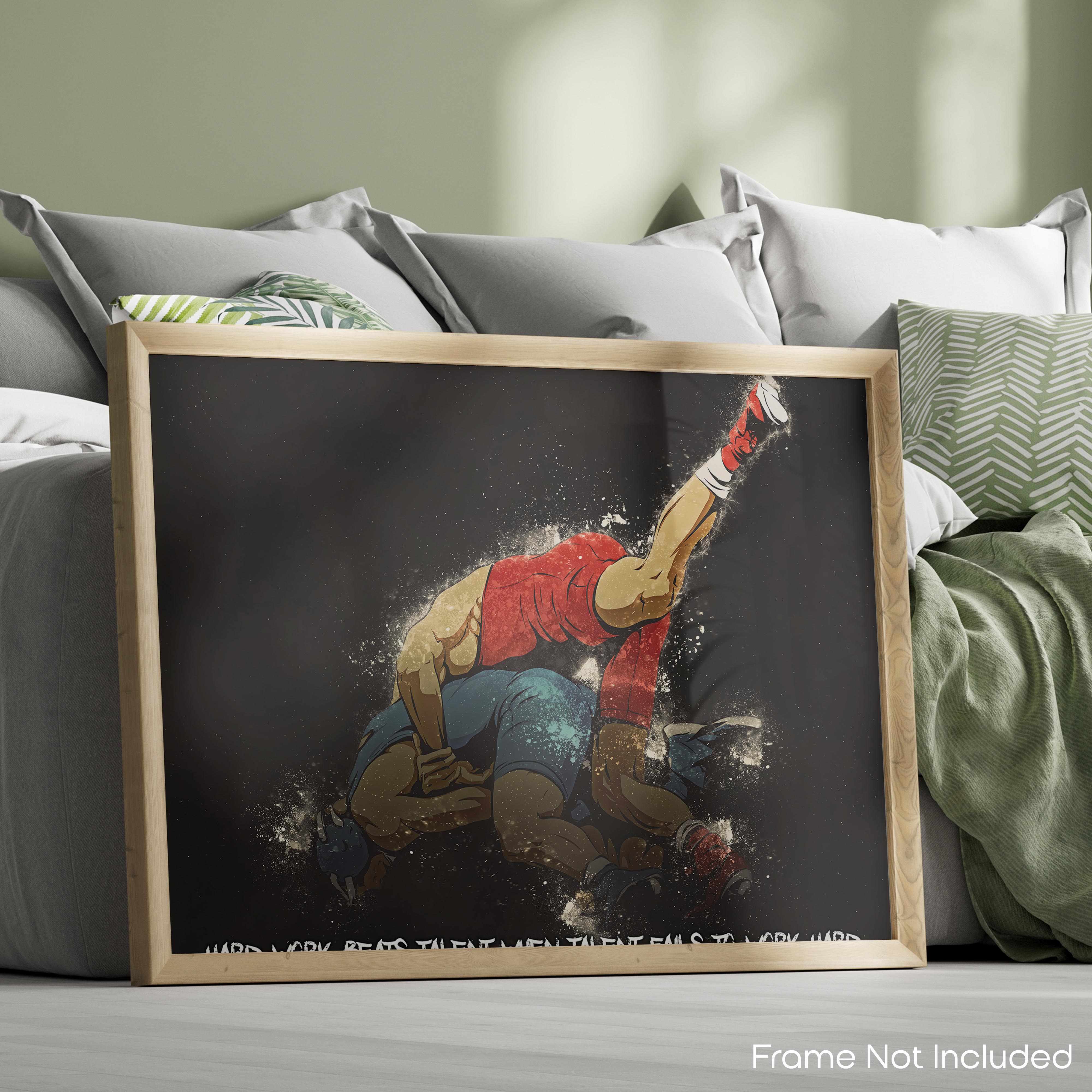 Hard Work - Wrestling Poster