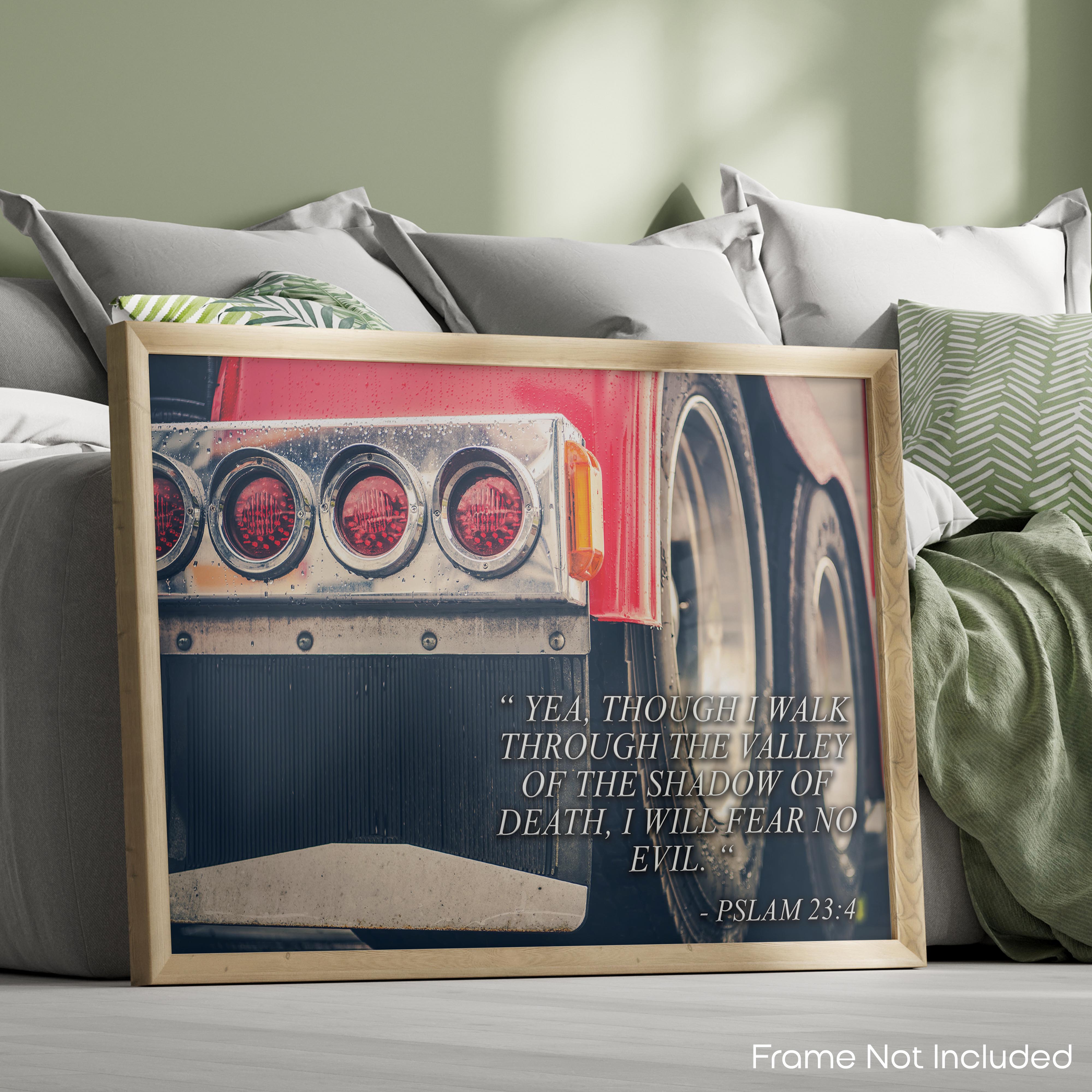 Semi Truck Driver Motivational Poster Art Print Dispatch Office Wall Decor - Semi Truck Poster