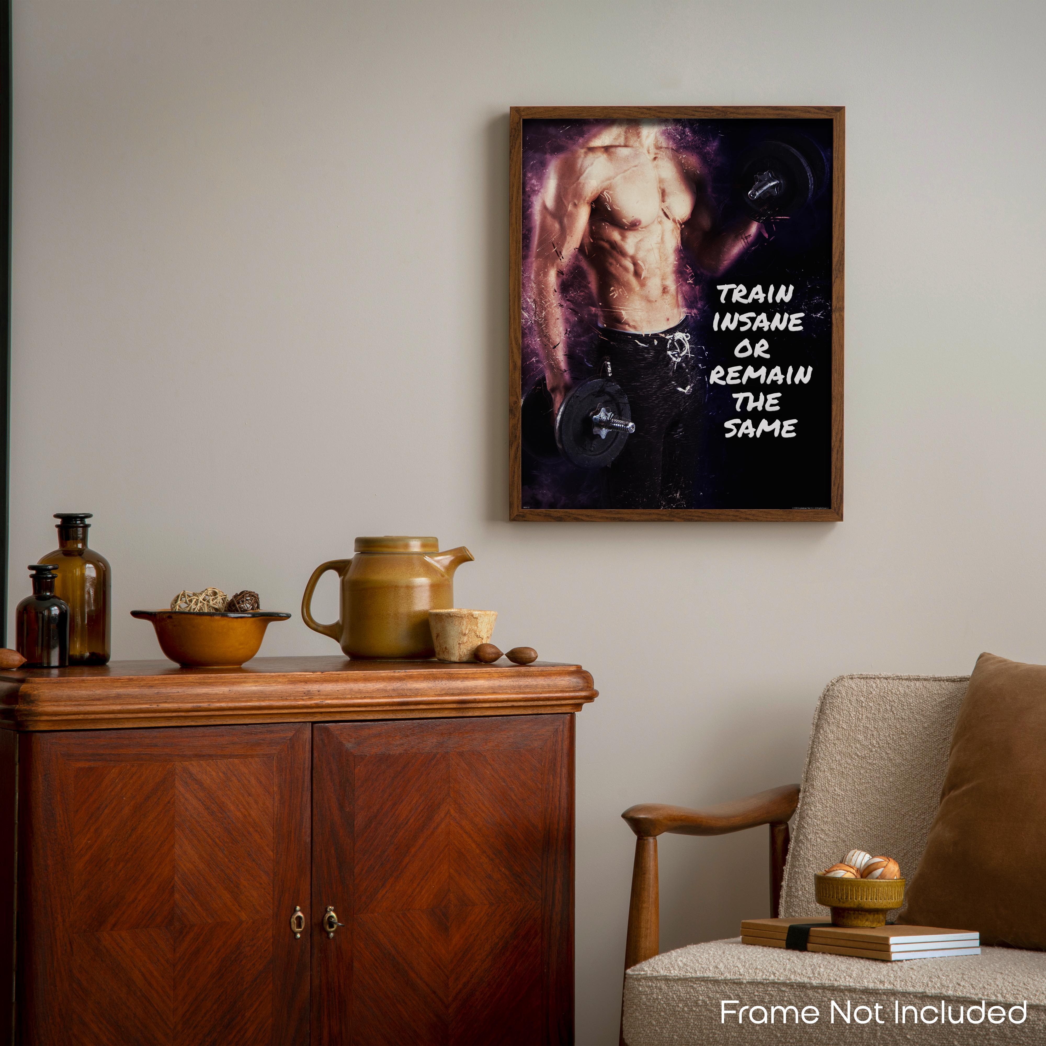 Train Insane - Gym Poster