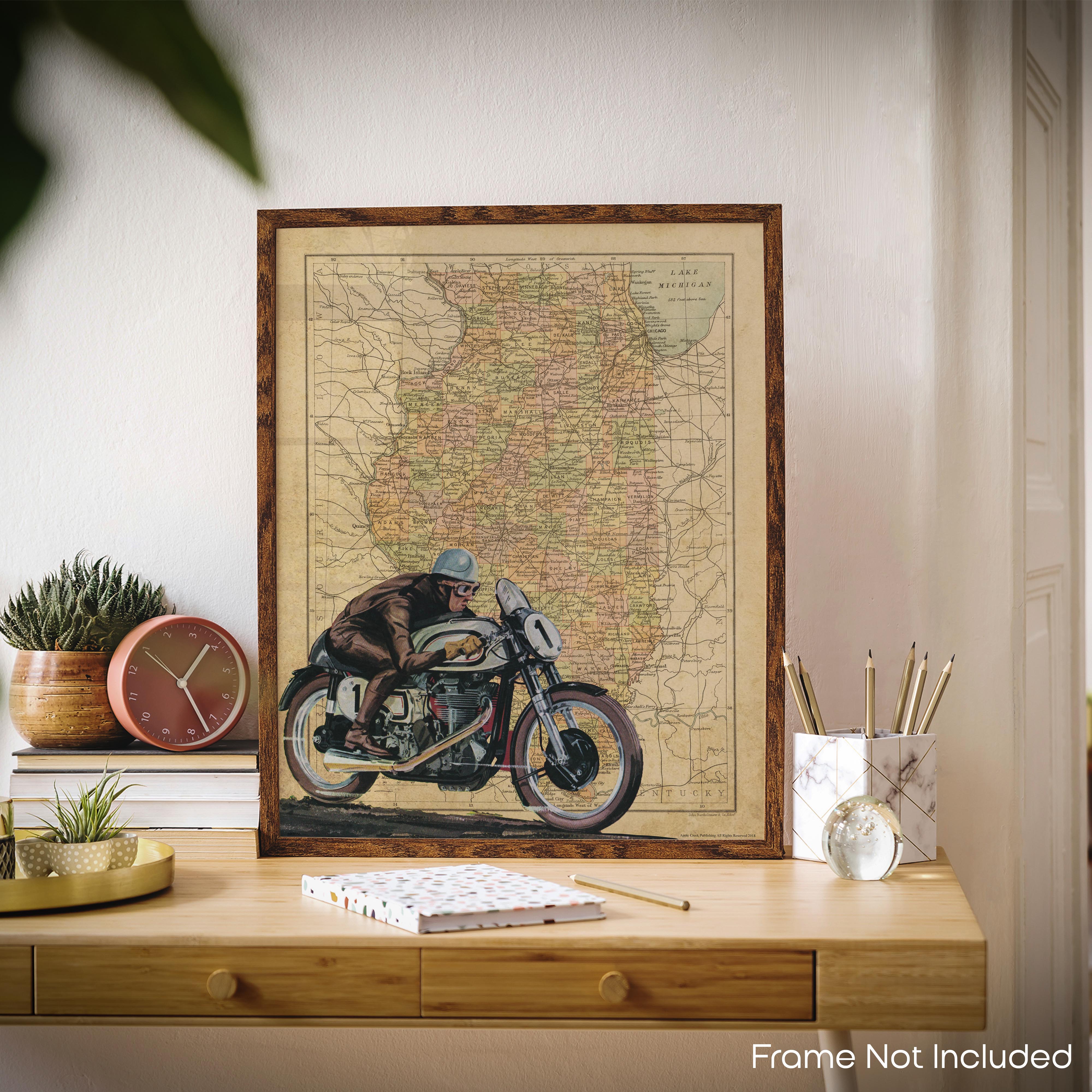 Wisconsin - Motorcycle Poster