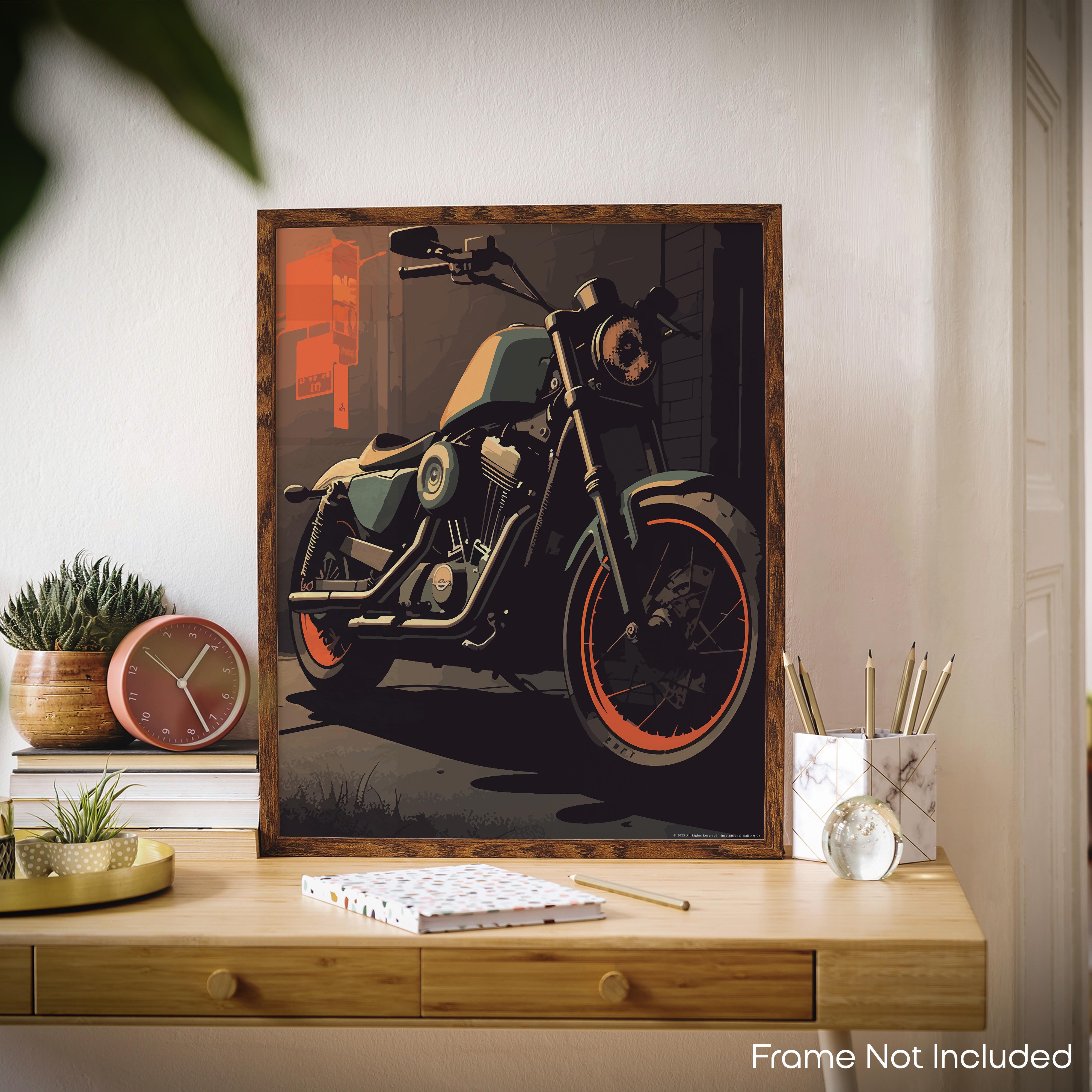 The Open Road - Motorcycle Poster