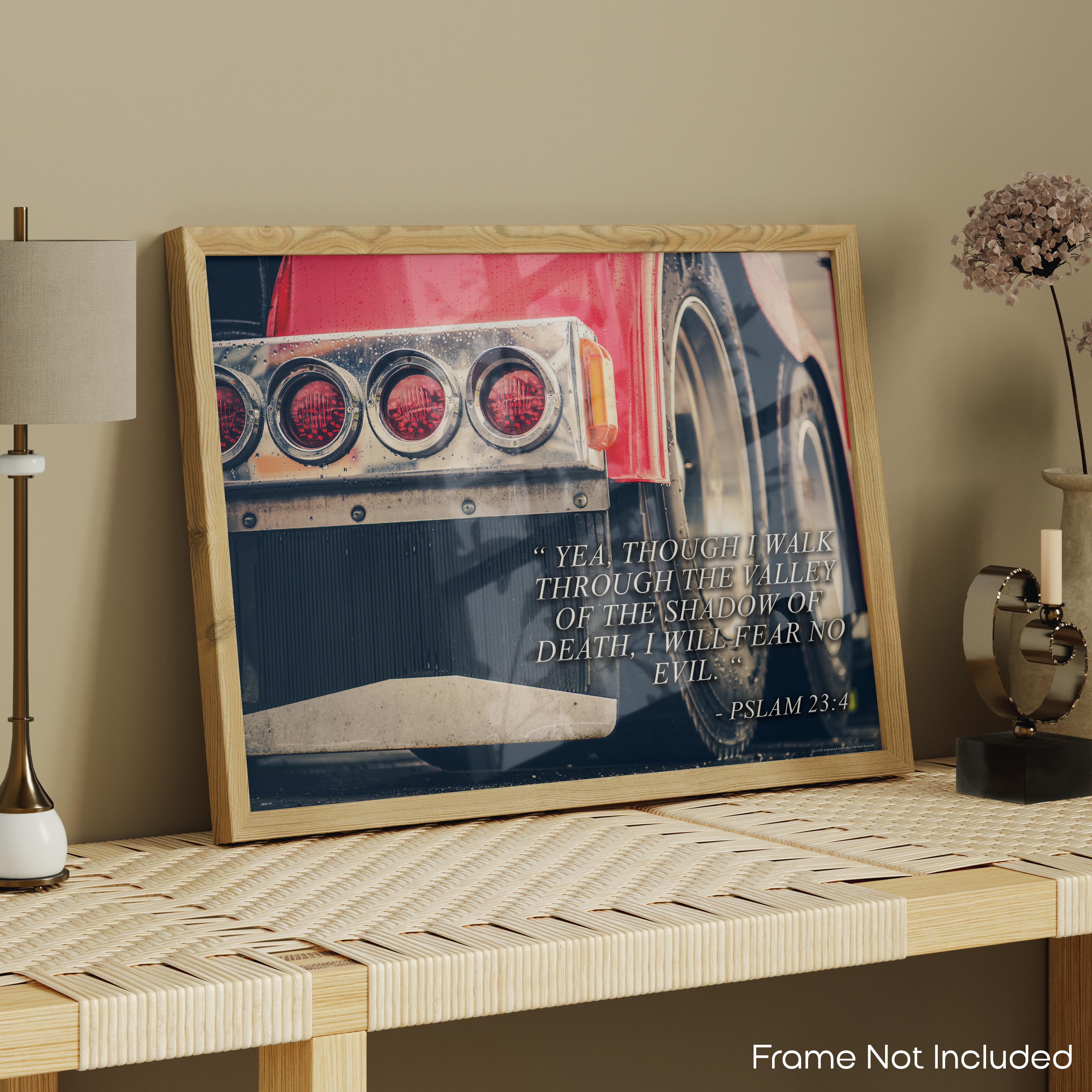 Semi Truck Driver Motivational Poster Art Print Dispatch Office Wall Decor - Semi Truck Poster