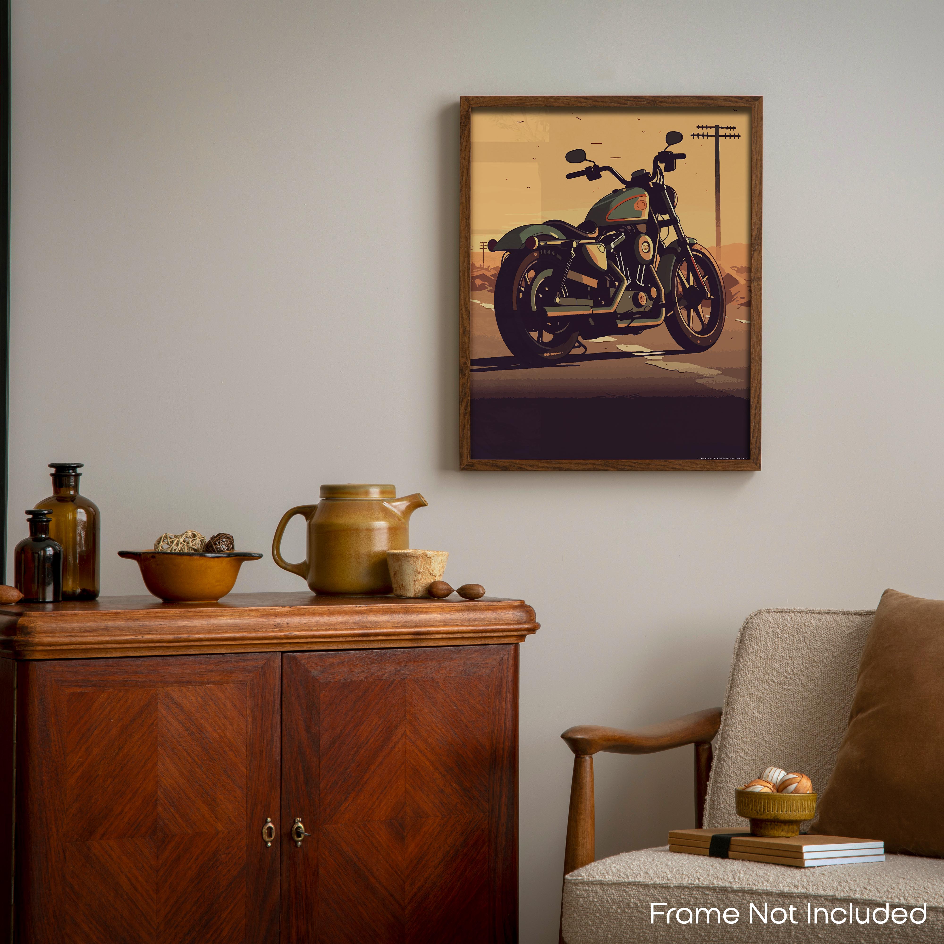 Road Trip Bliss - Motorcycle Poster