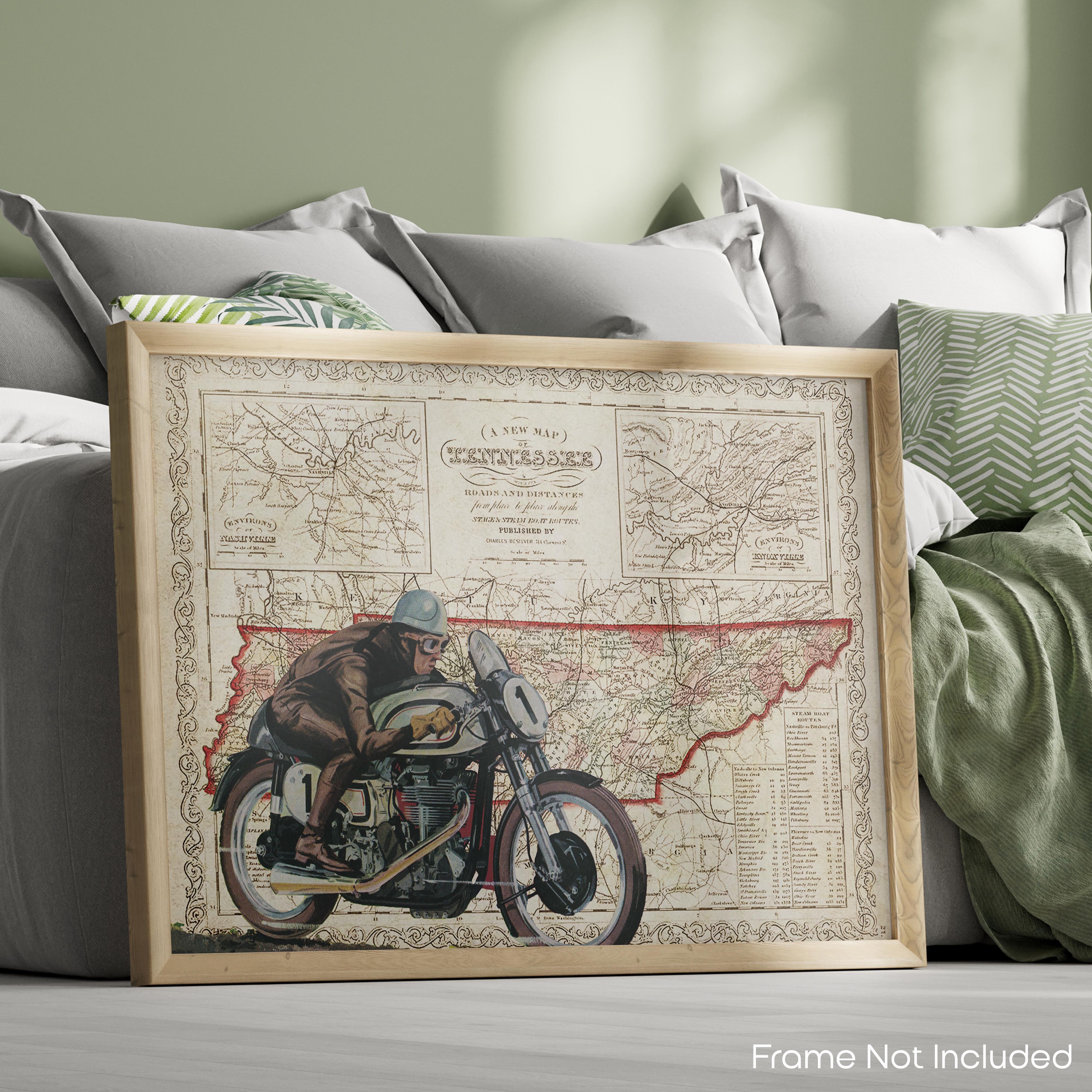 Tennessee - Motorcycle Poster