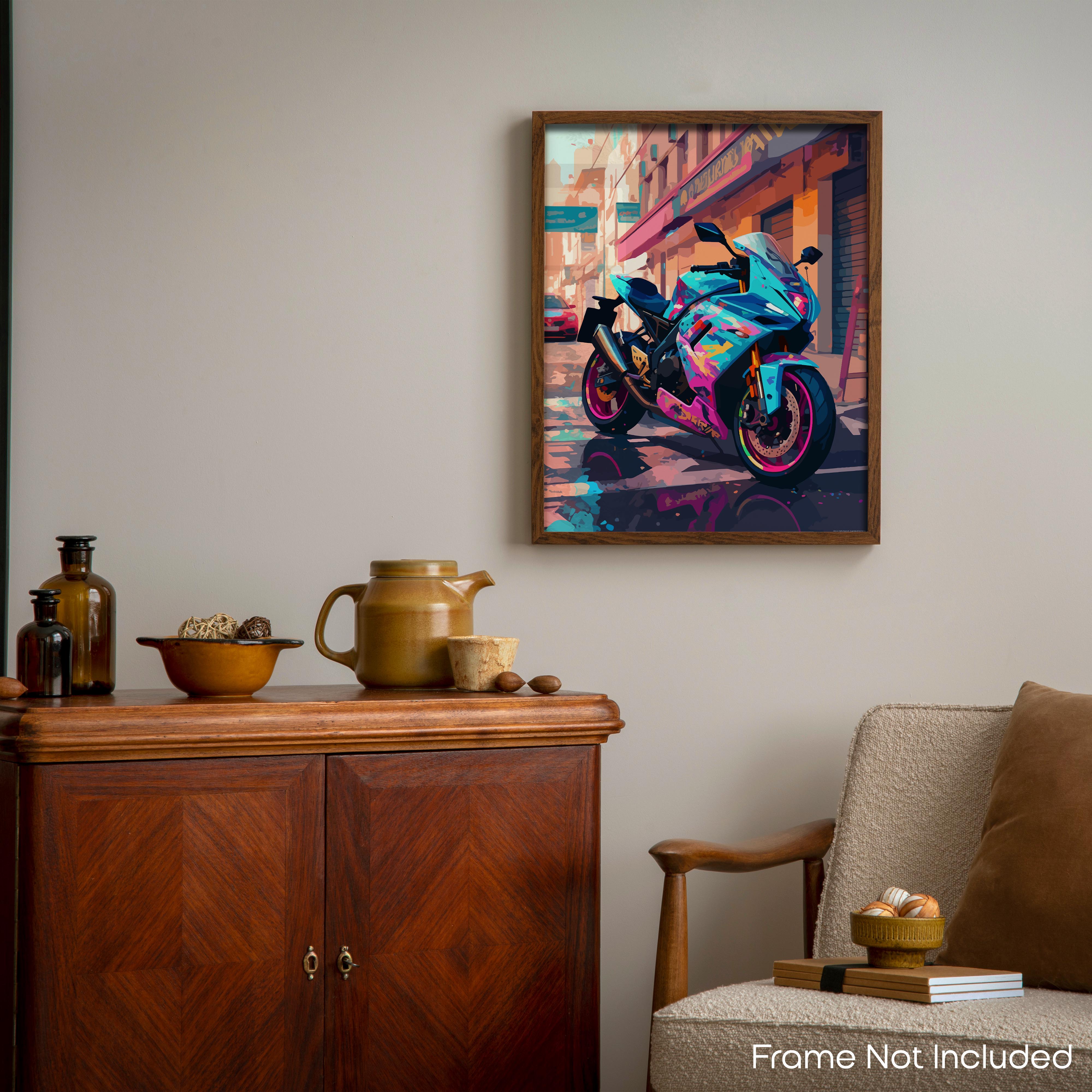Expressive - Motorcycle Poster