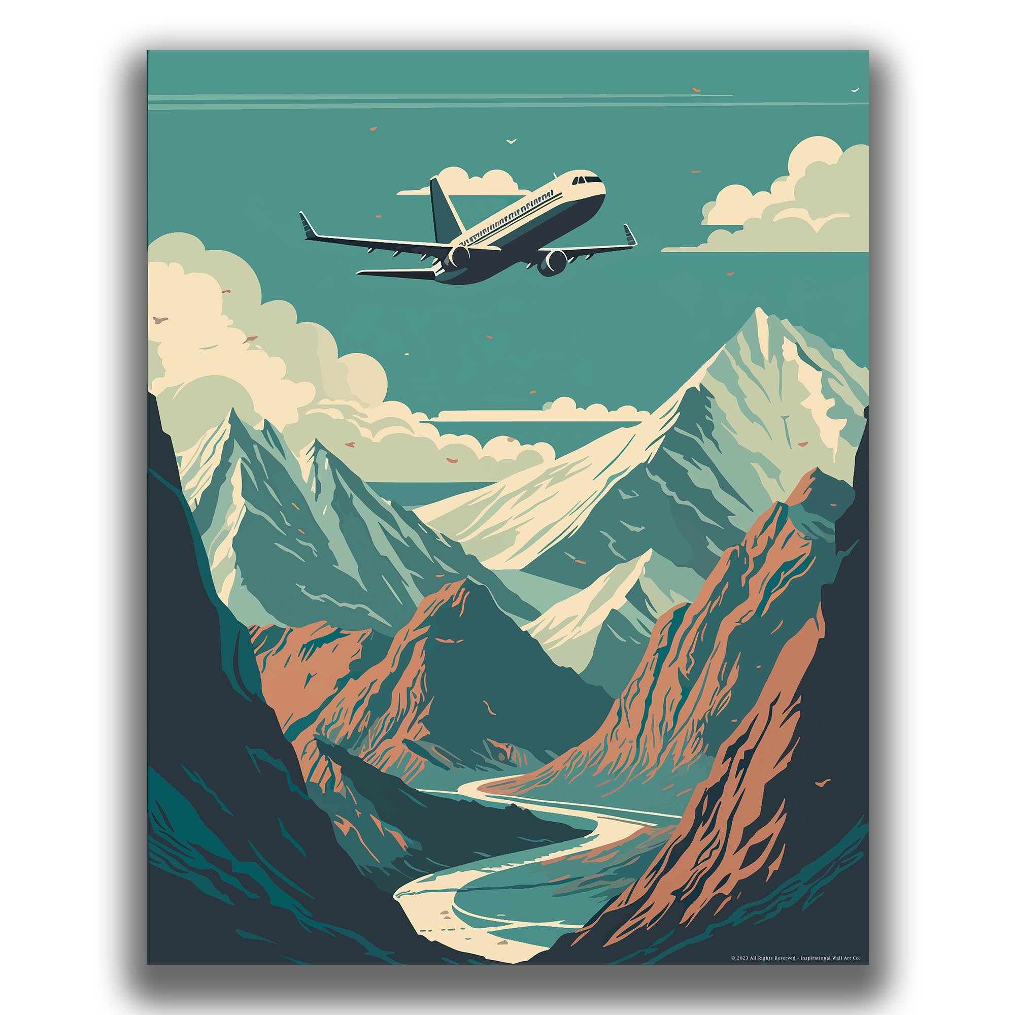 Wings of Freedom - Airplane Poster