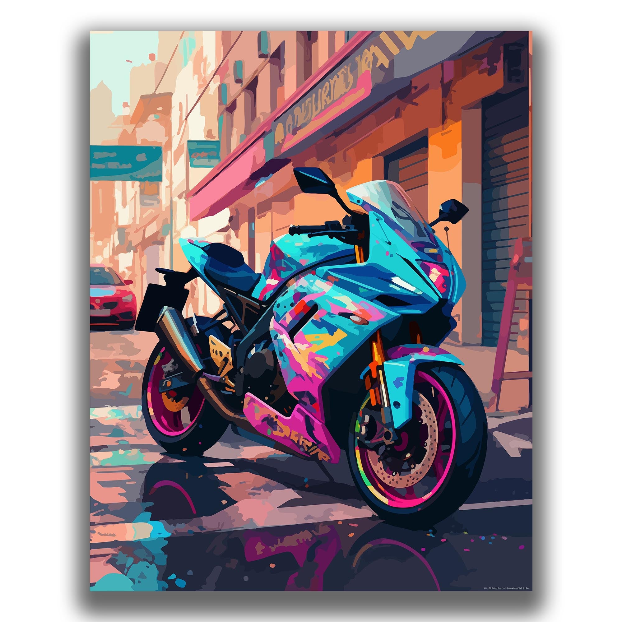 Expressive - Motorcycle Poster