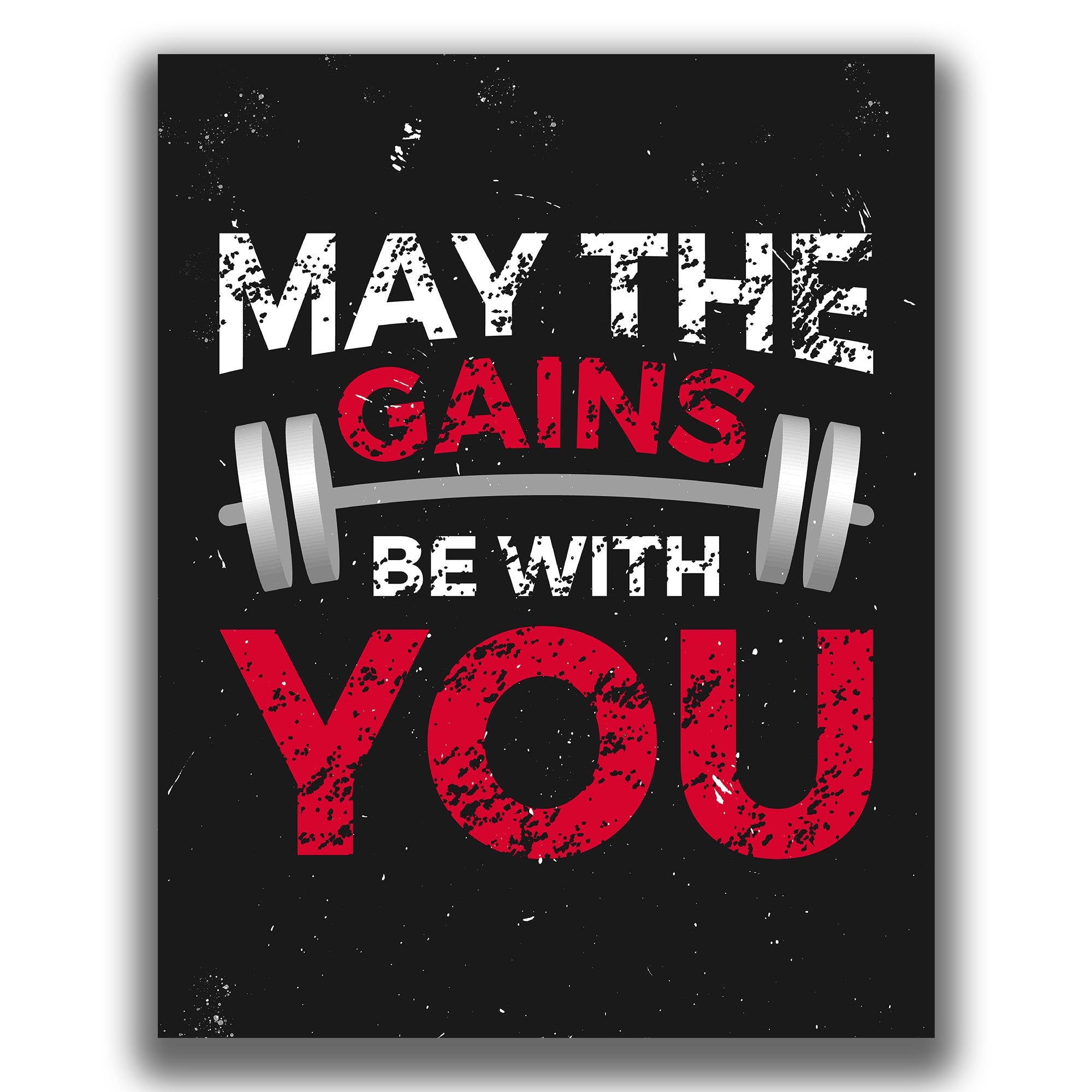 May The Gains - Gym Poster