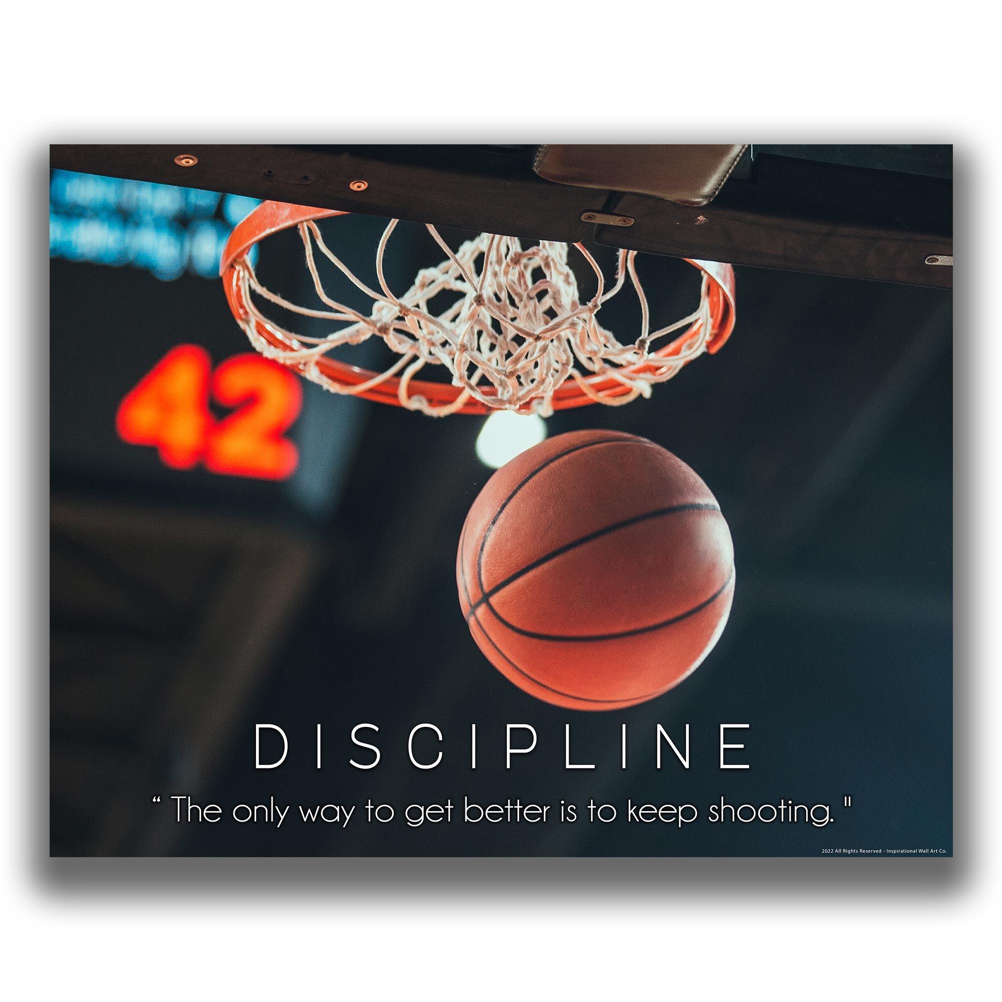 Discipline - Basketball Poster