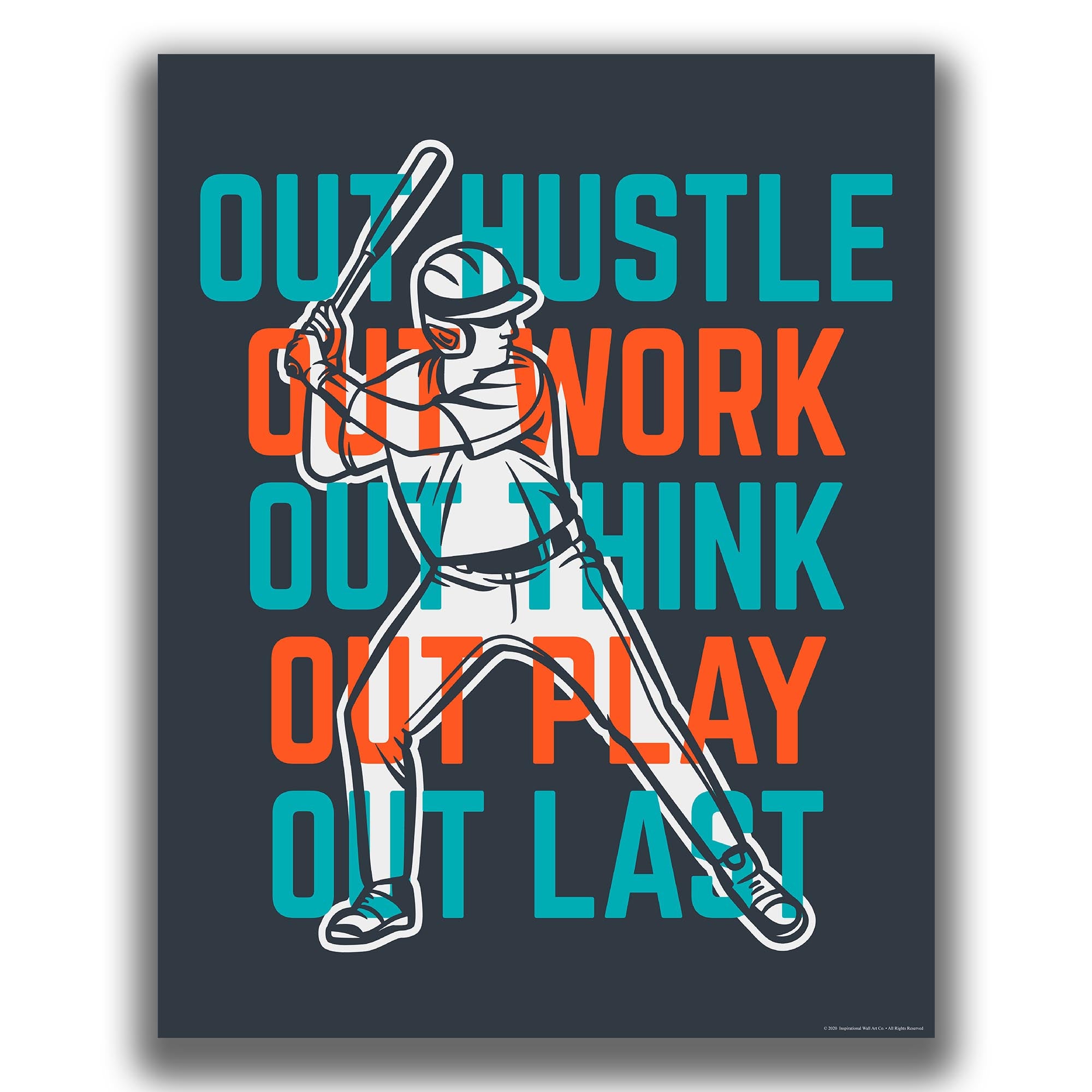 Out Work - Baseball Poster