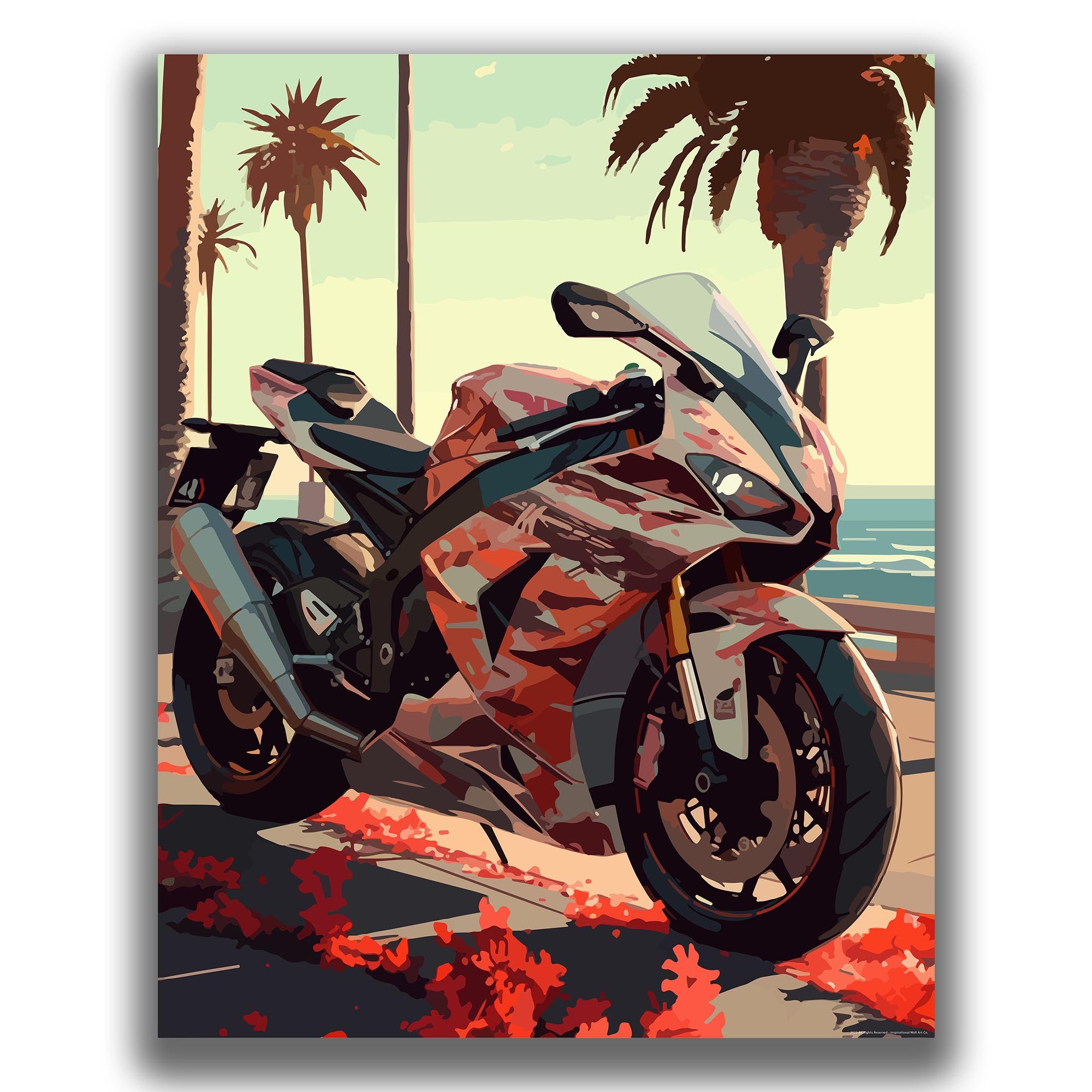 Outstanding - Motorcycle Poster