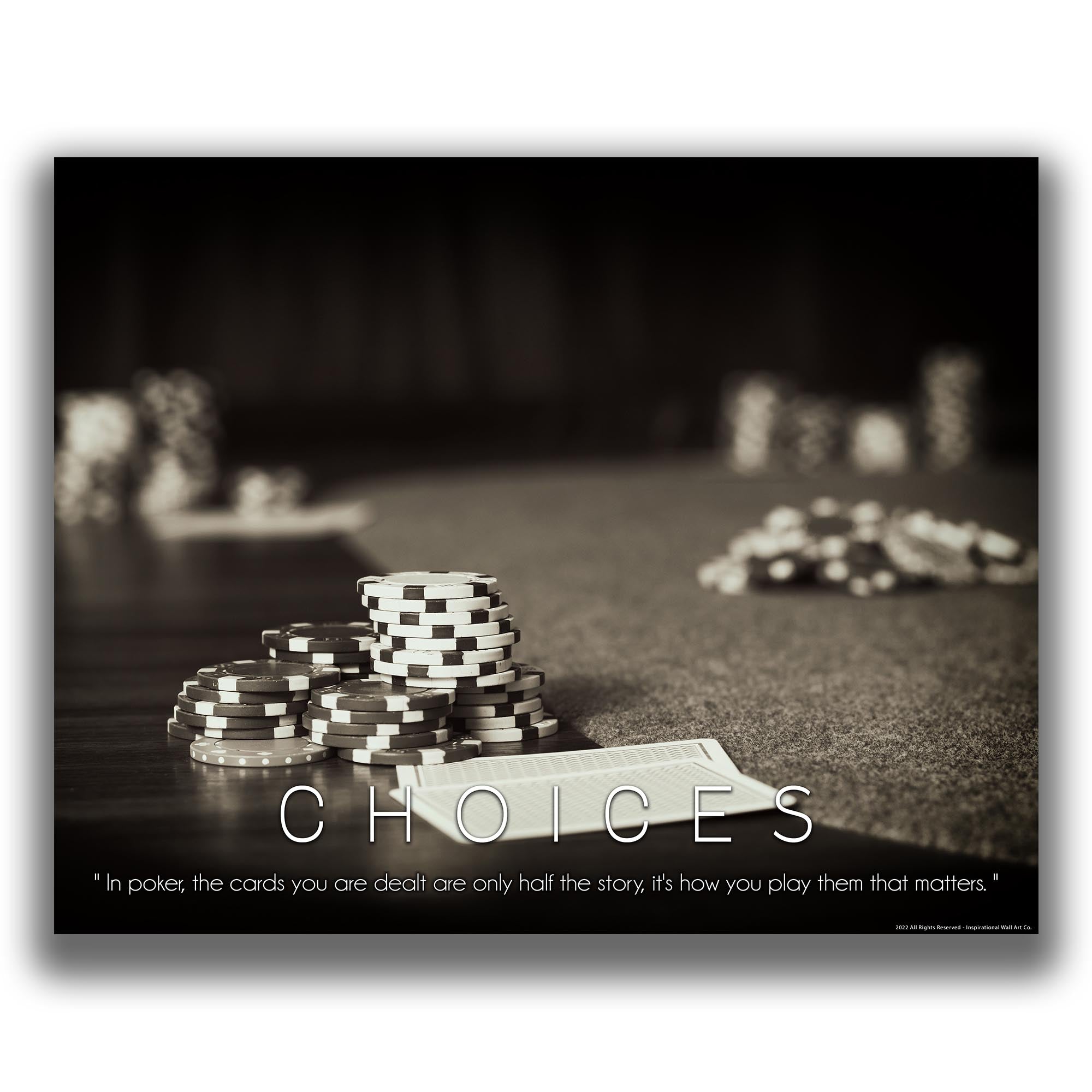 Choices - Poker Poster