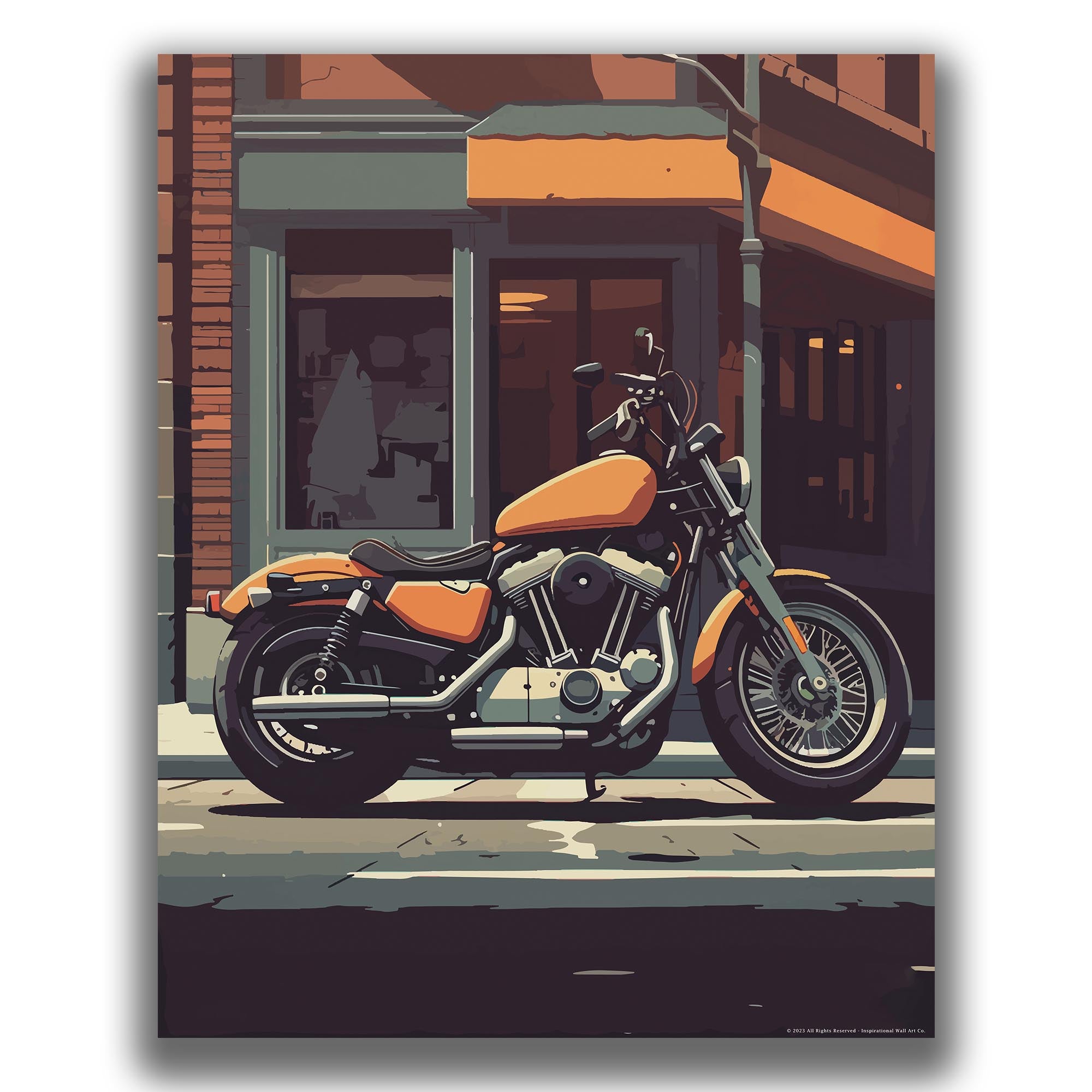 Fuel and Freedom - Motorcycle Poster