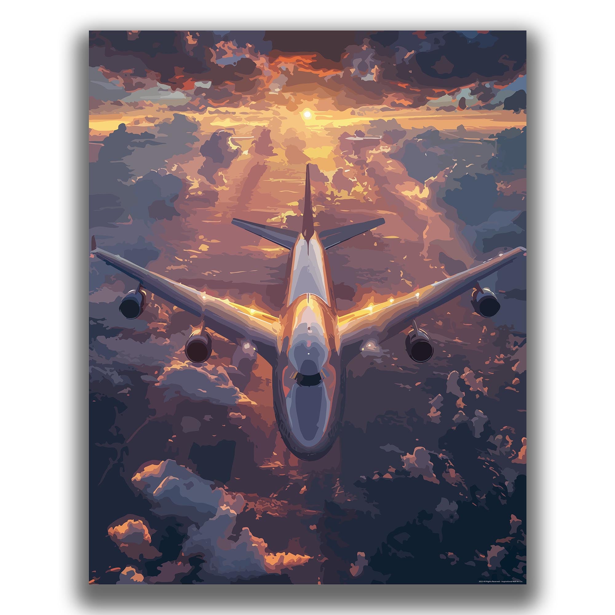 Blazing - Airplane Poster