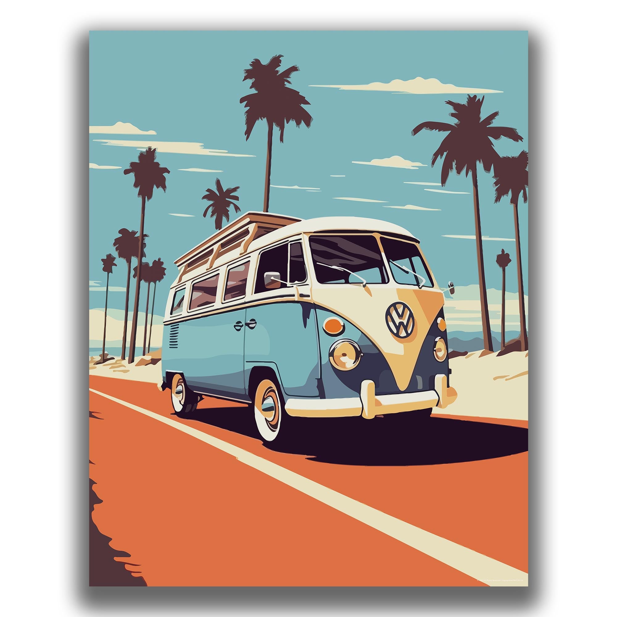 Hippie - Volkswagen Poster
