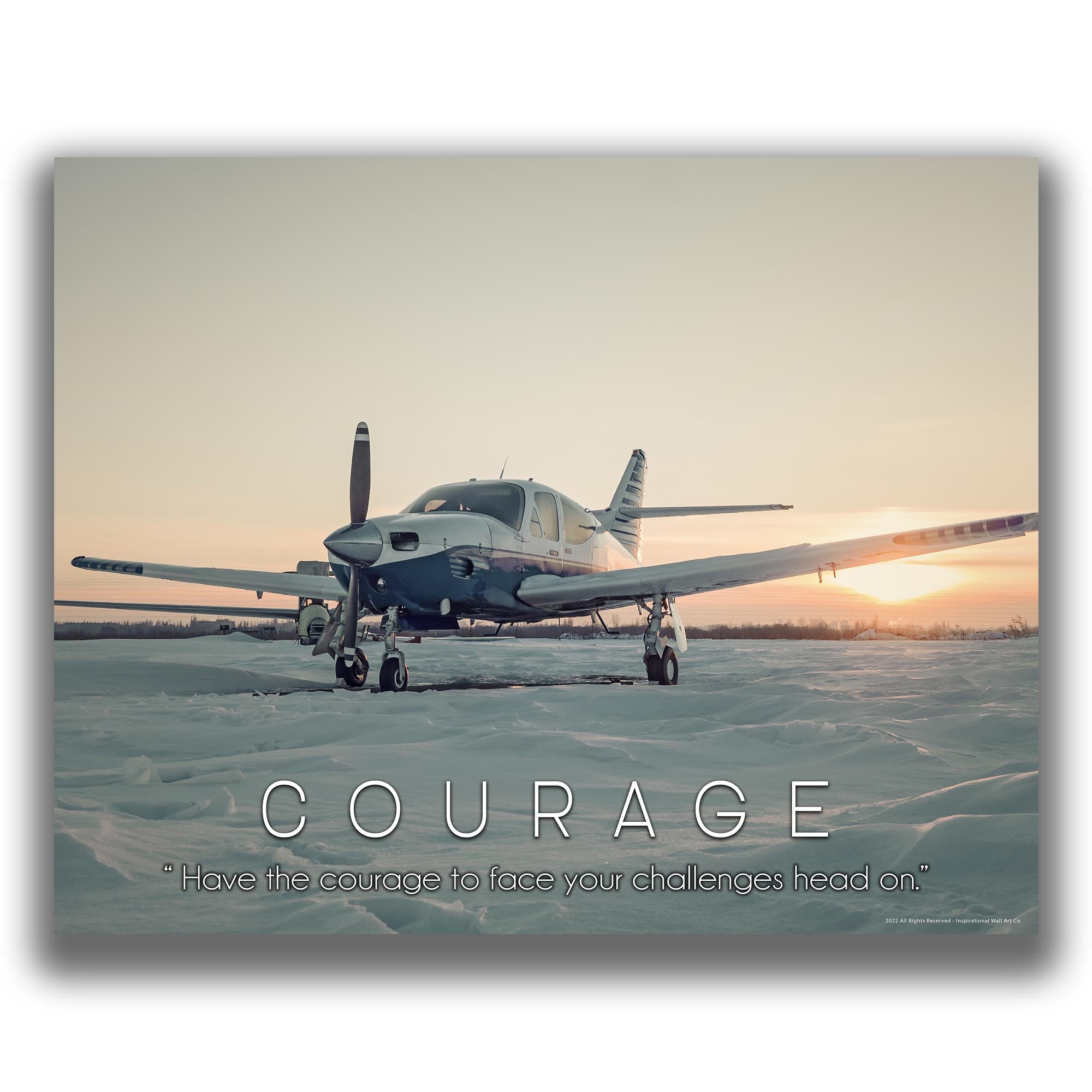 Courage - Airplane Poster