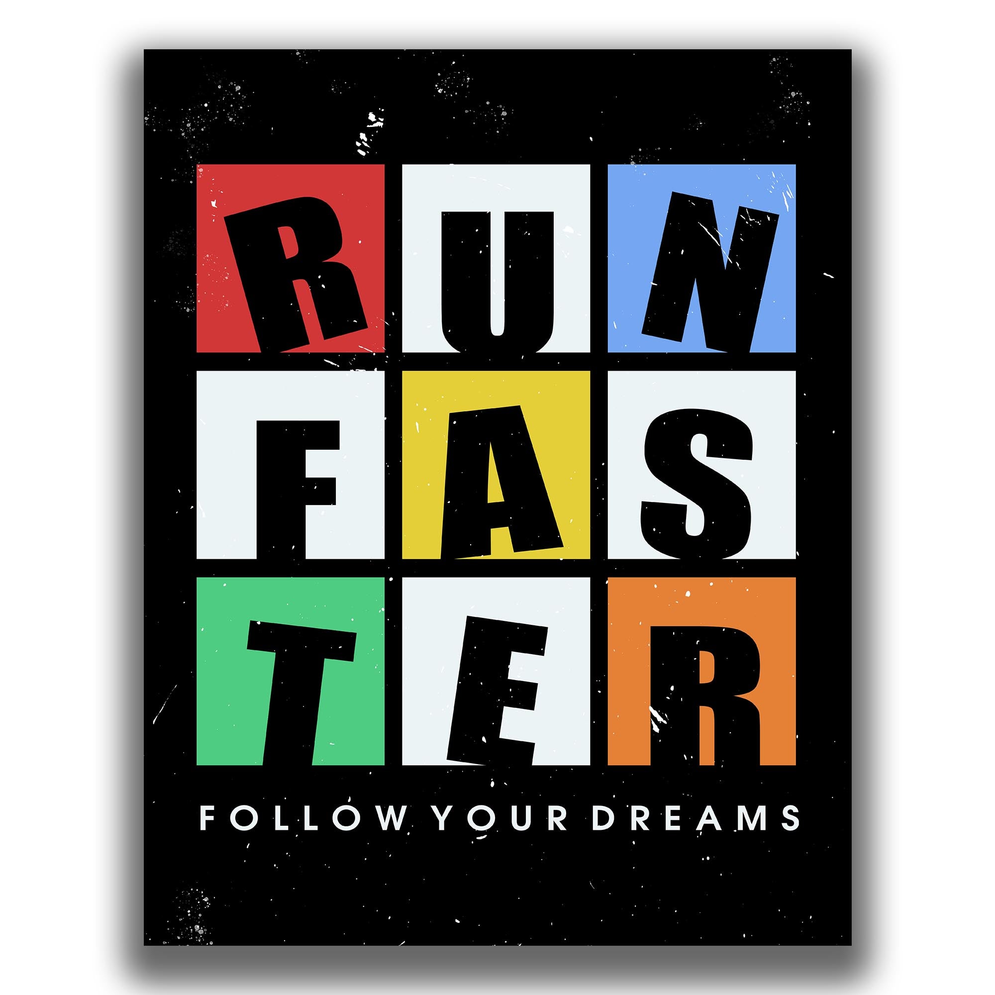 Run Faster - Gym Poster