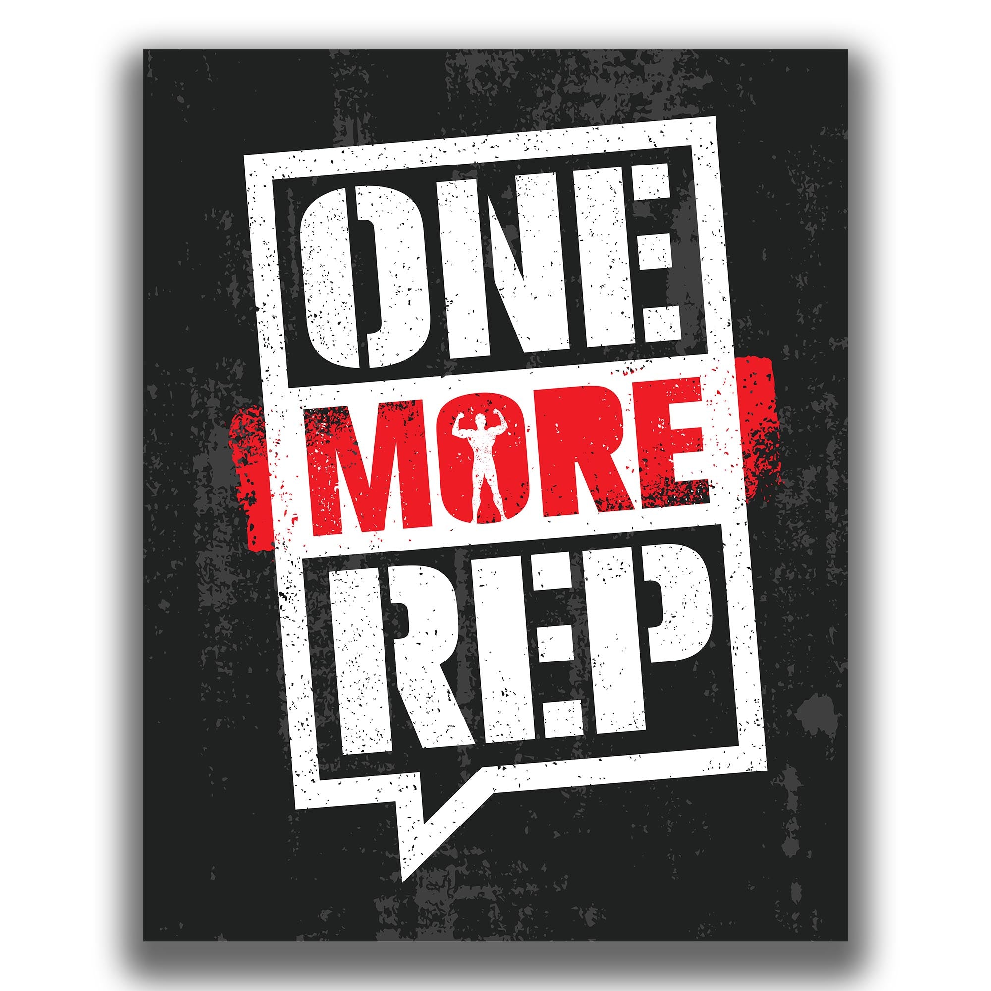 One More Rep - Gym Poster