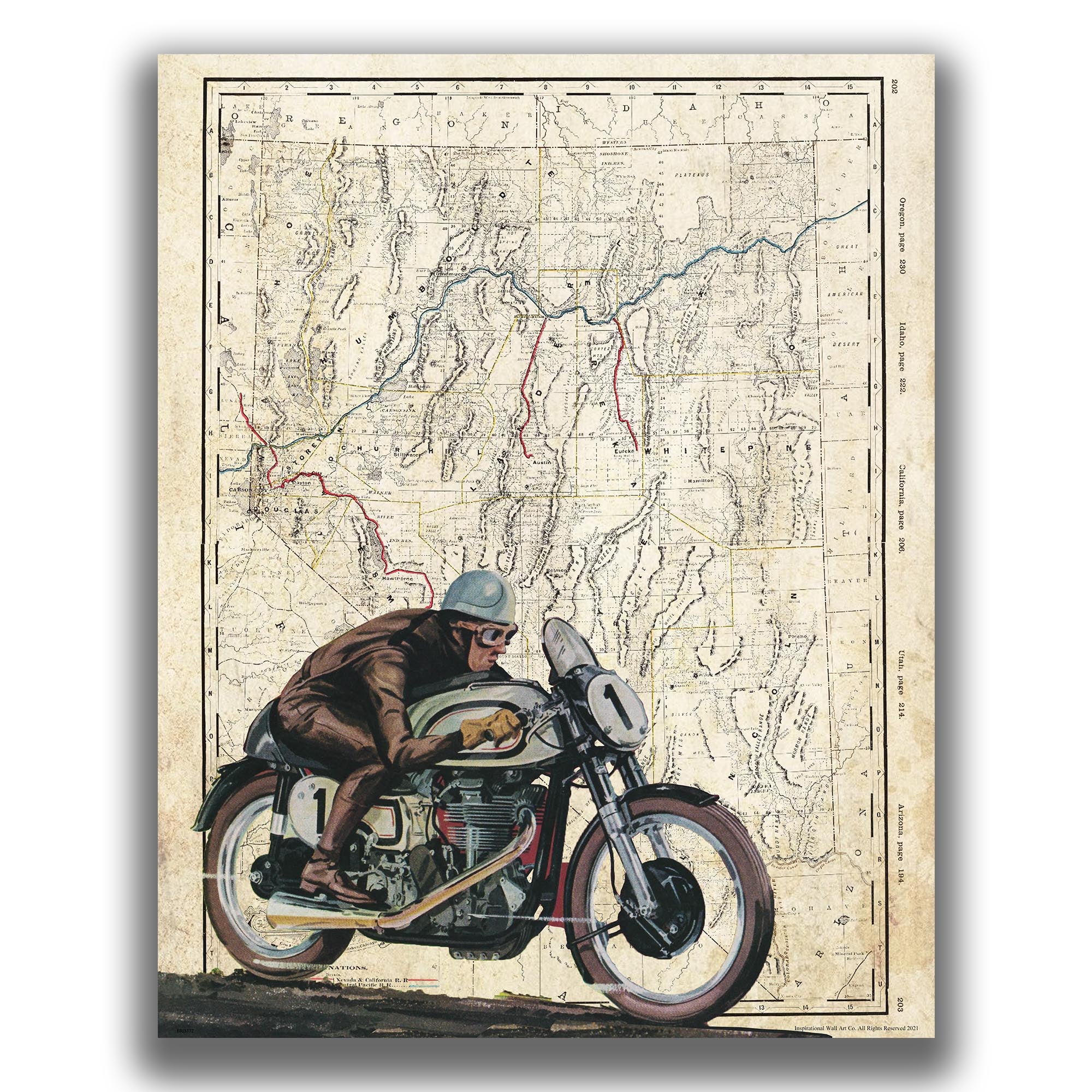 Nevada - Motorcycle Poster