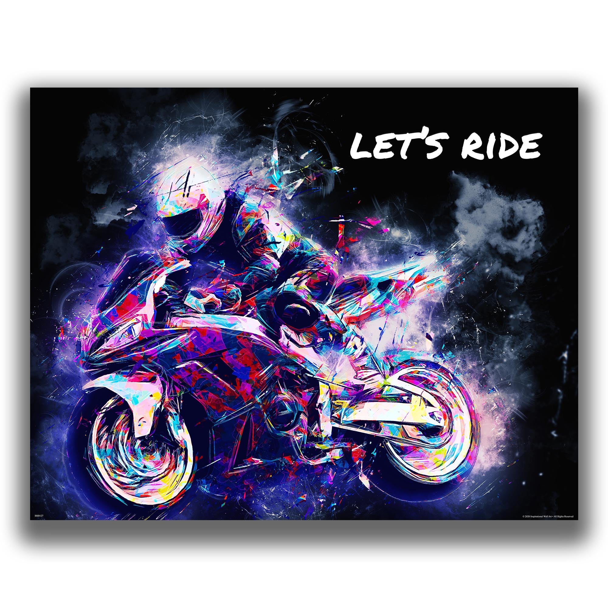Lets Ride - Motorcycle Poster