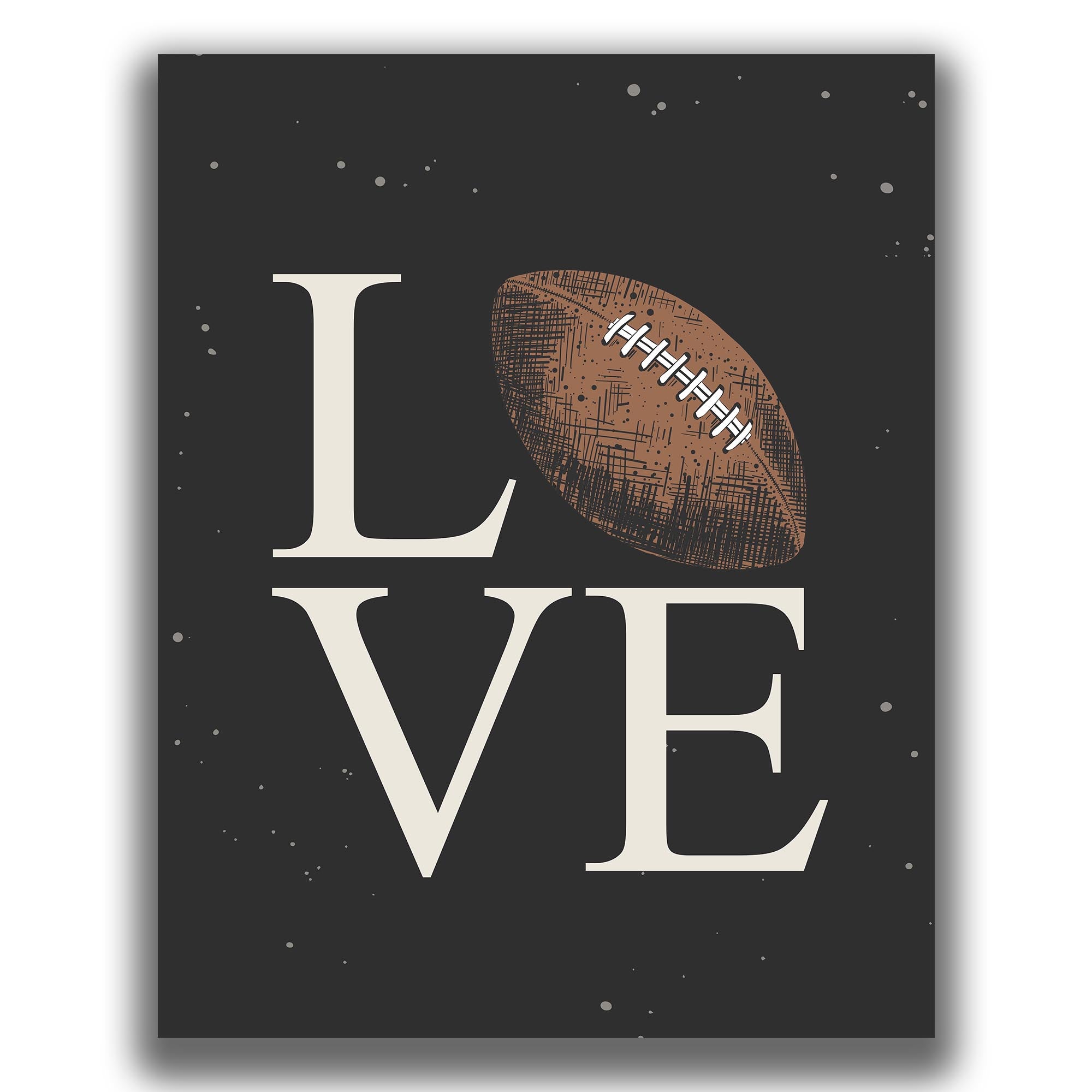 Love - Football Poster