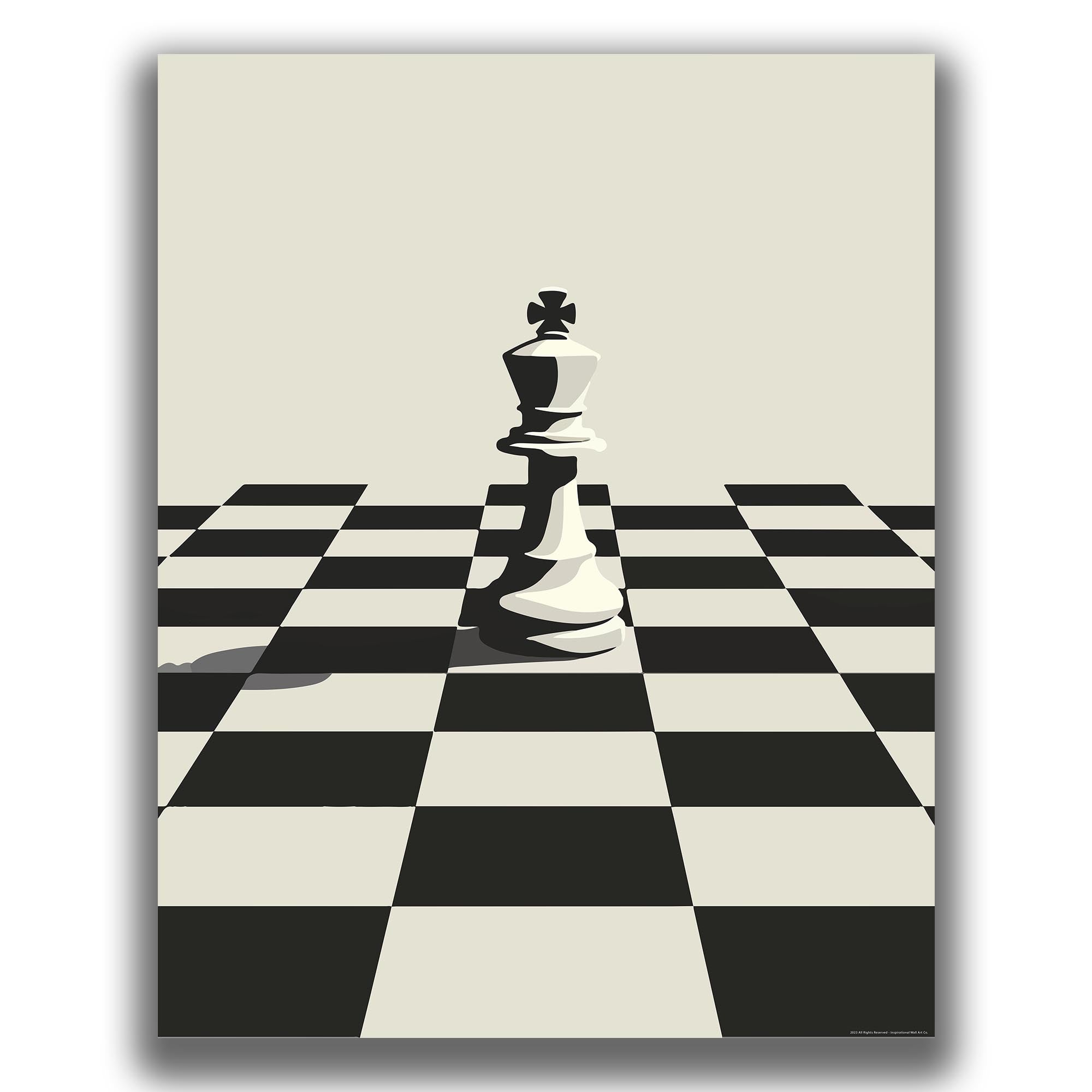 Kings' Standoff - Chess Poster