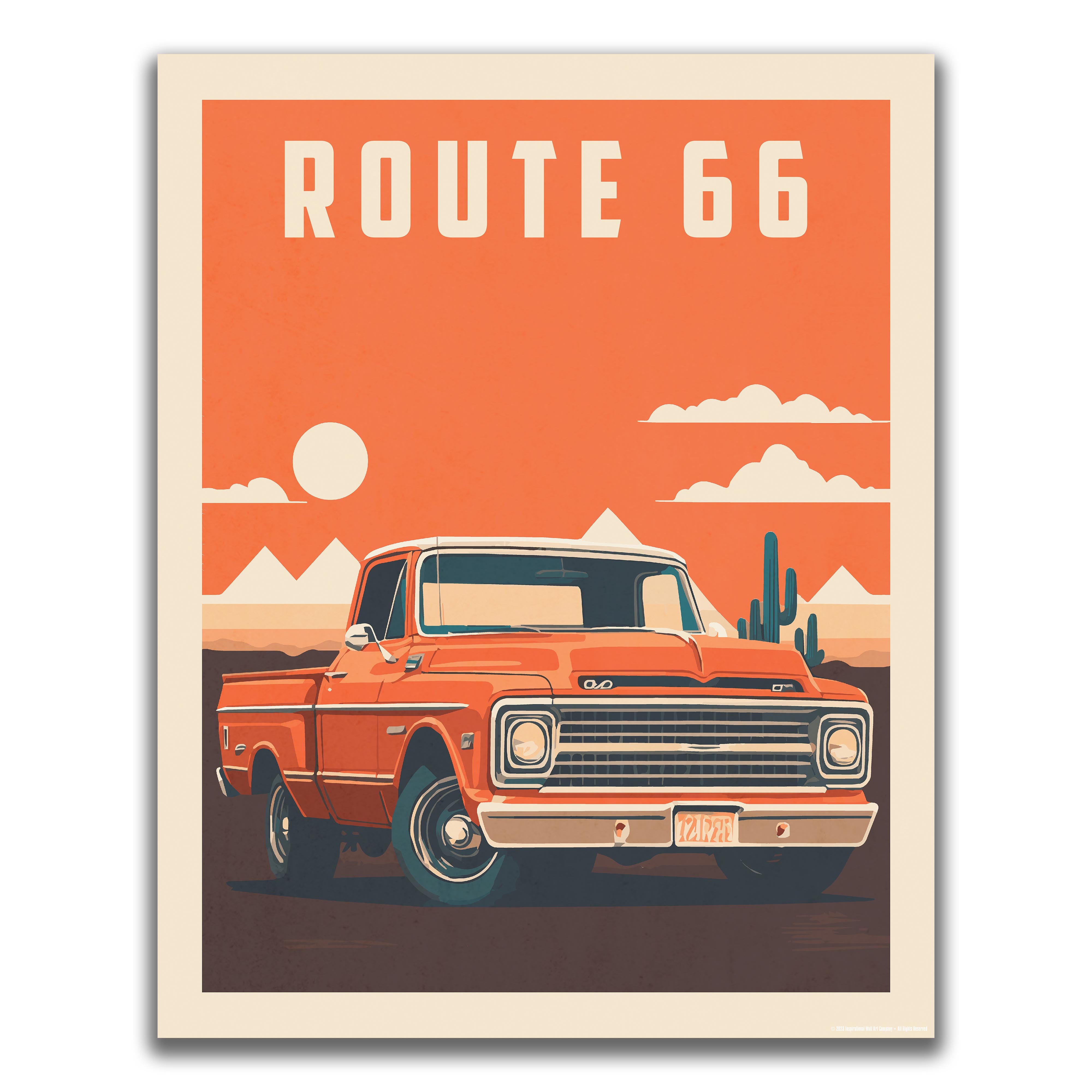 Route 66 - Truck Poster