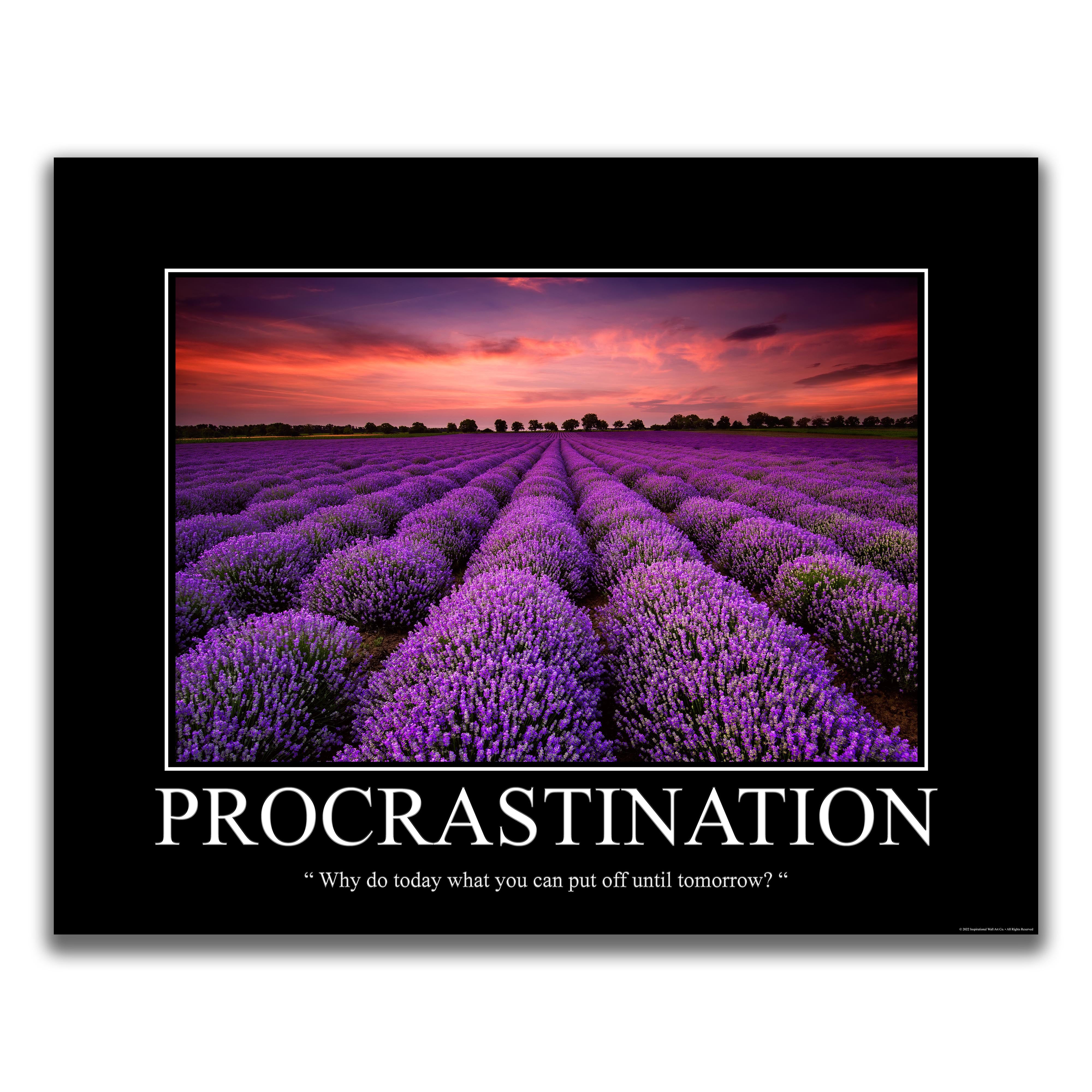 Procrastination - Demotivational Poster