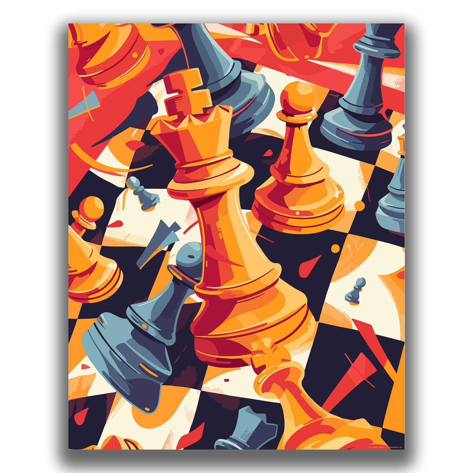 Pieces' Saga - Chess Poster