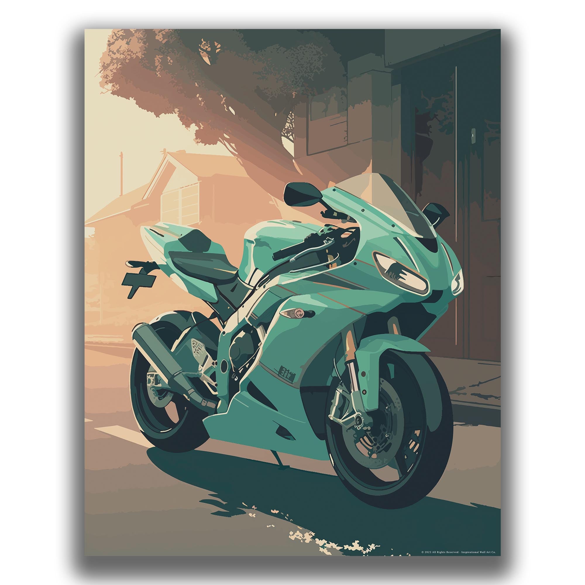 Rider's Paradise - Motorcycle Poster