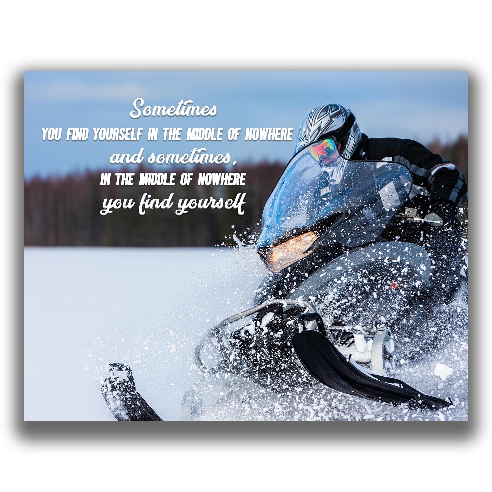 Find Yourself - Snowmobile Poster