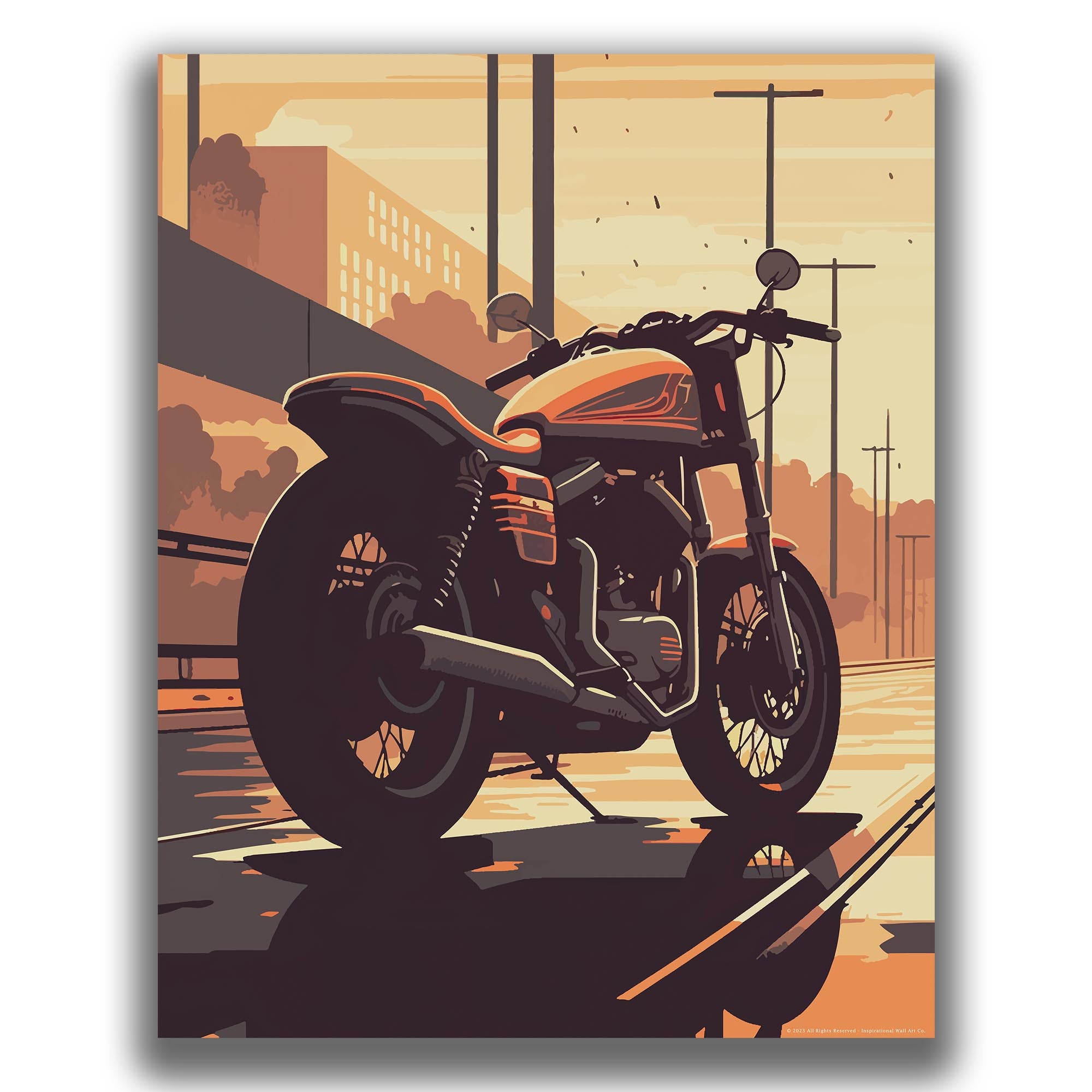 Roaring Thunder - Motorcycle Poster