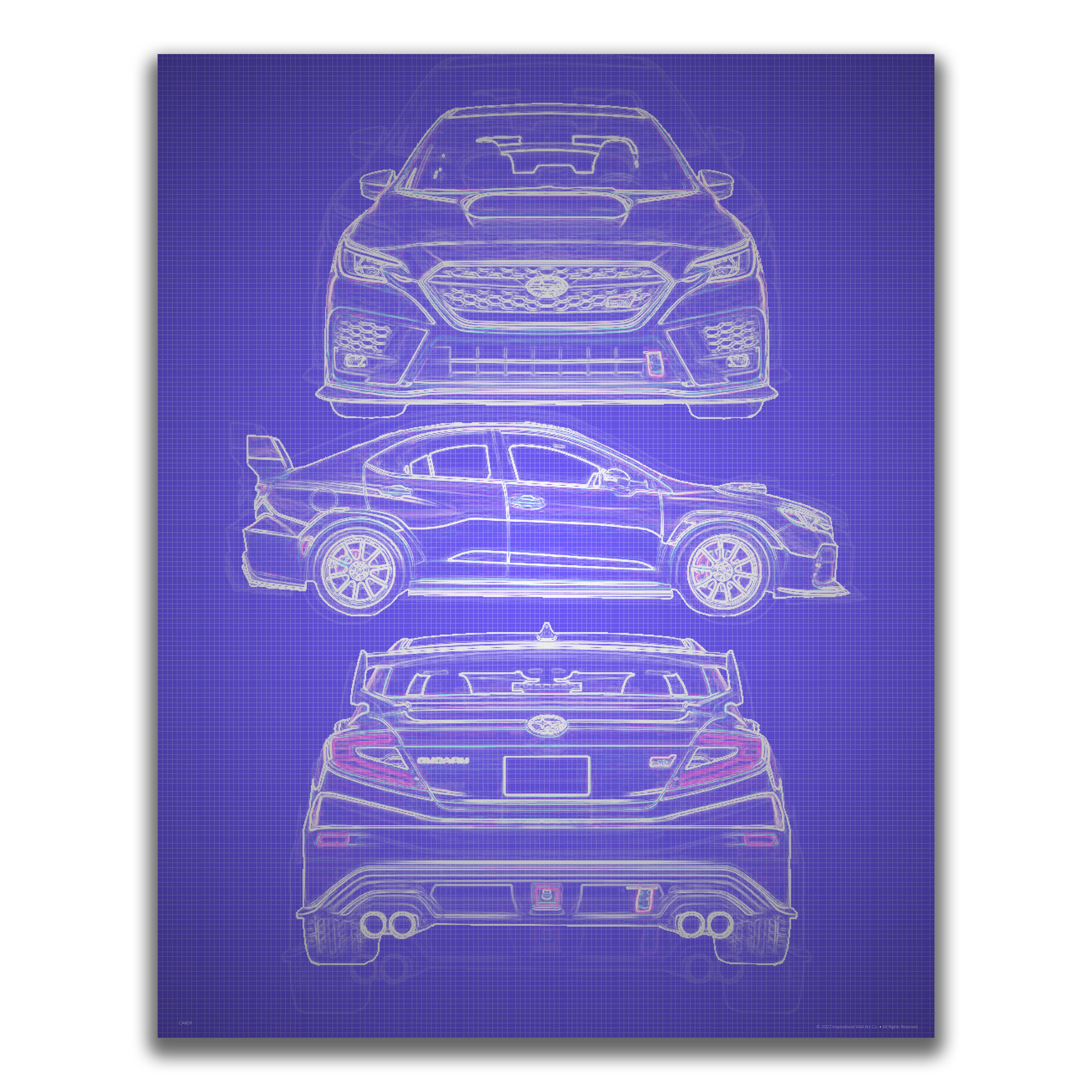 Subaru WRX - Car Poster