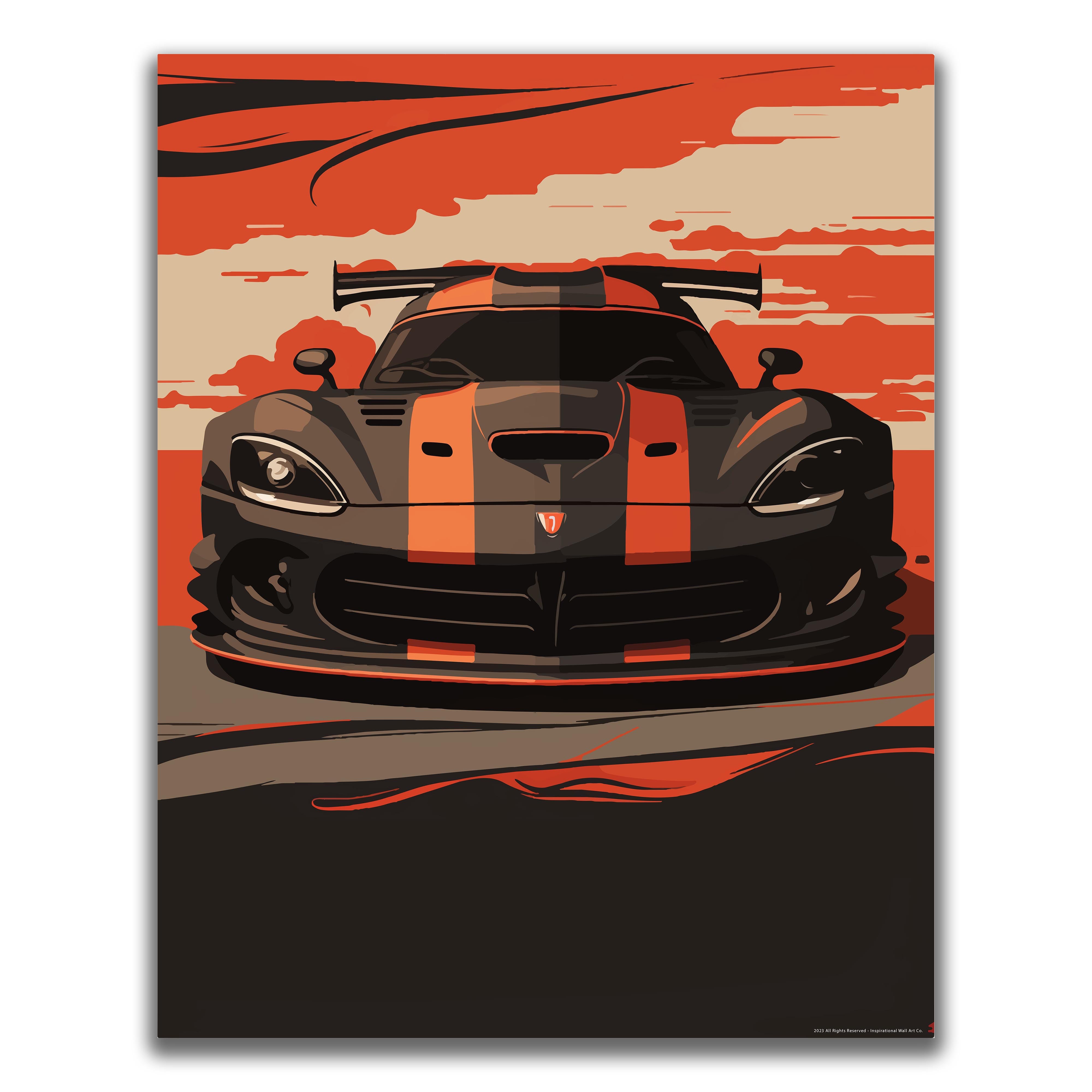 Viper Red - Car Poster