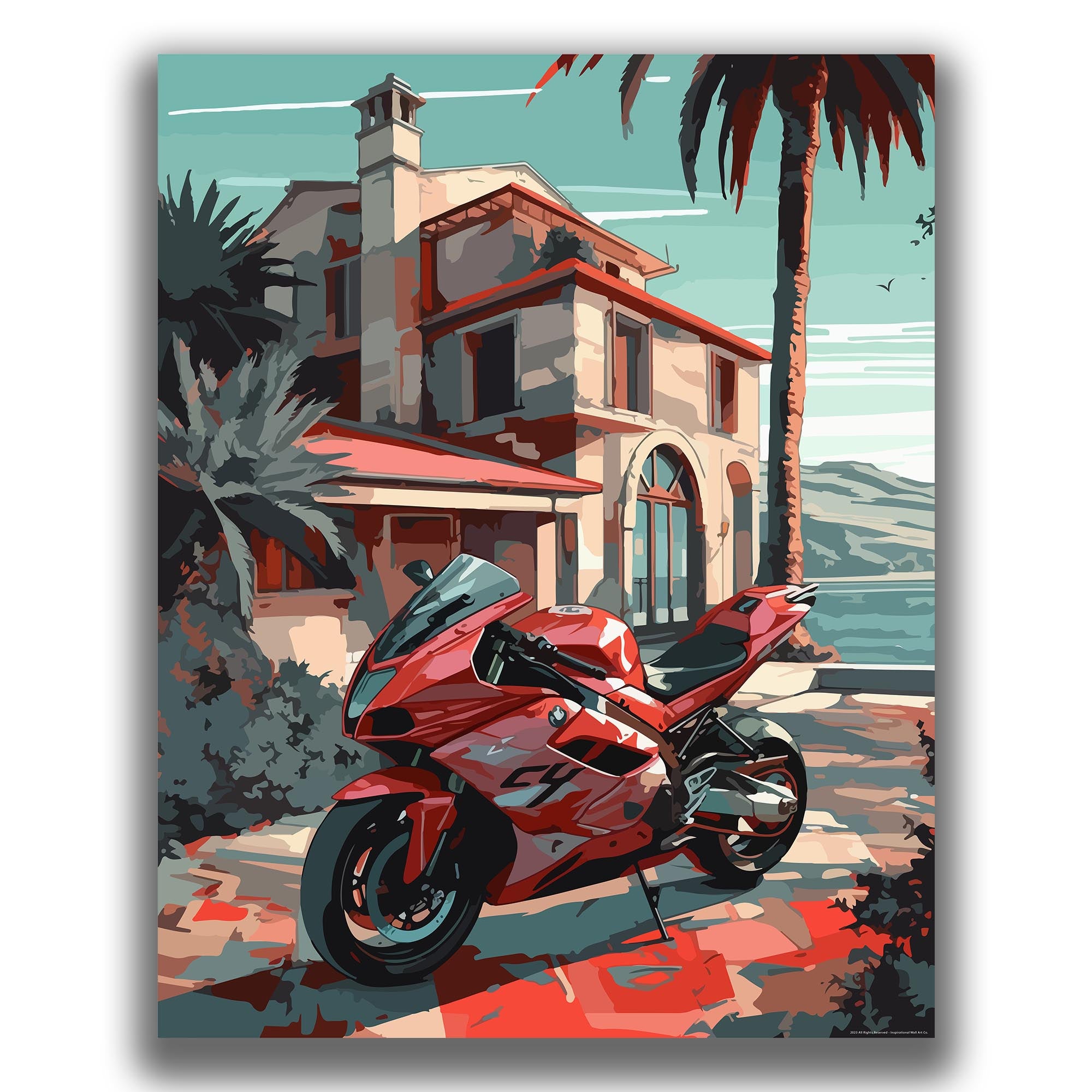 Engage - Motorcycle Poster
