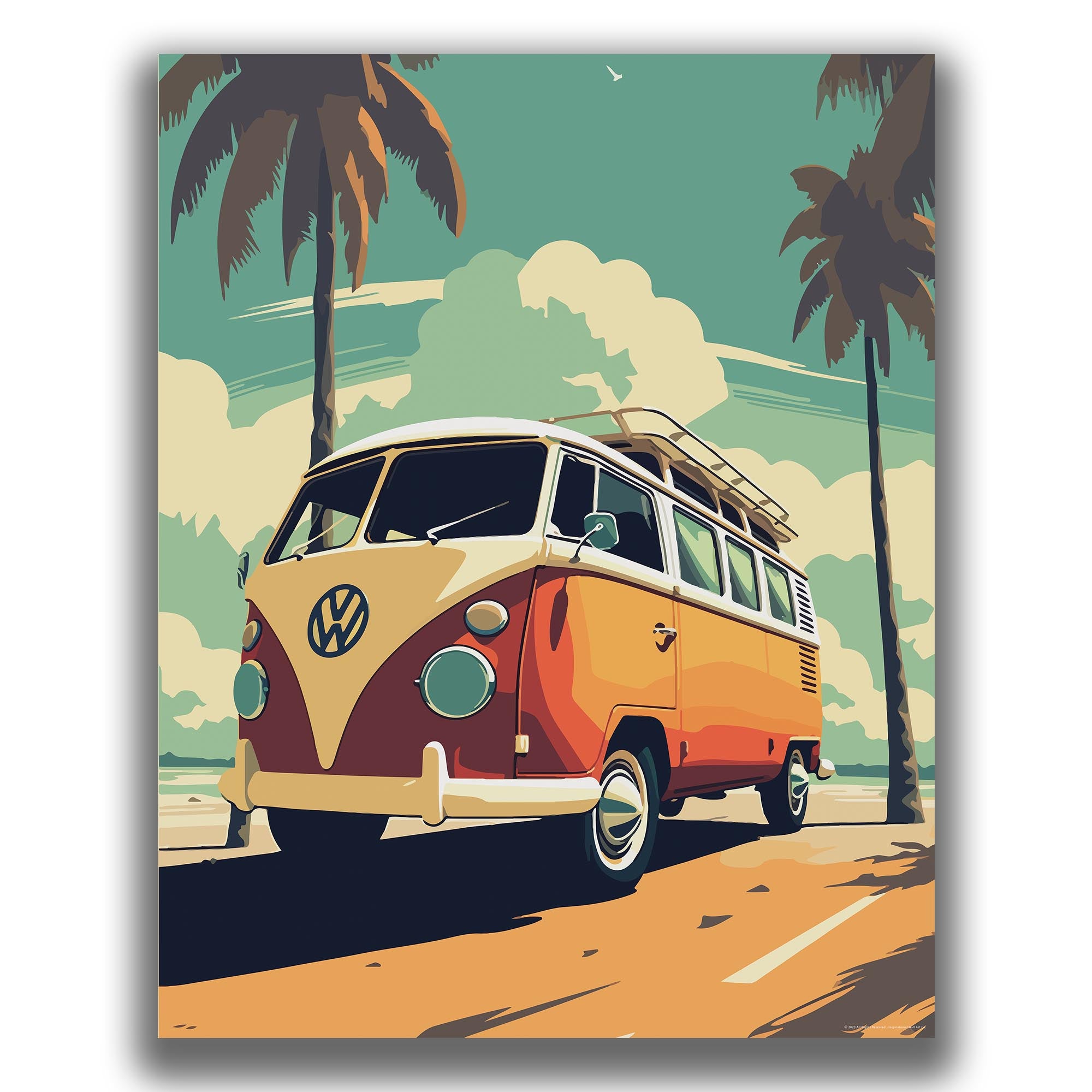 Beach - Volkswagen Poster