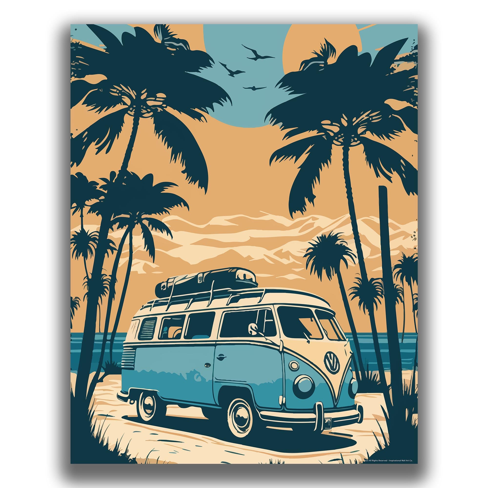 Palm Trees - Volkswagen Poster
